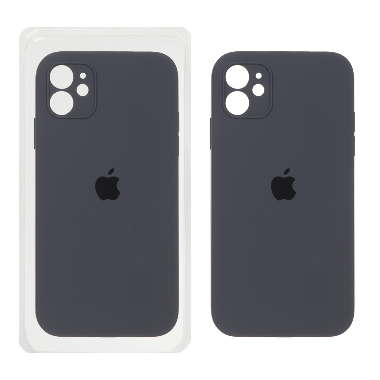 قاب سیلیکونی پاک کنی اورجینال ++A مدل Apple iPhone 11 - خاکستری (پک دار)