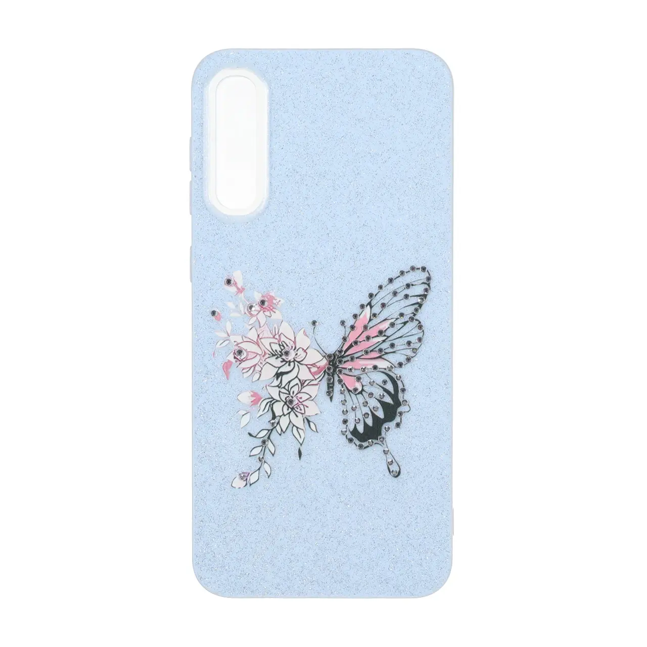 قاب اکلیلی ButterFly نگین دار Samsung Galaxy A50 / A50s / A30s - آبی