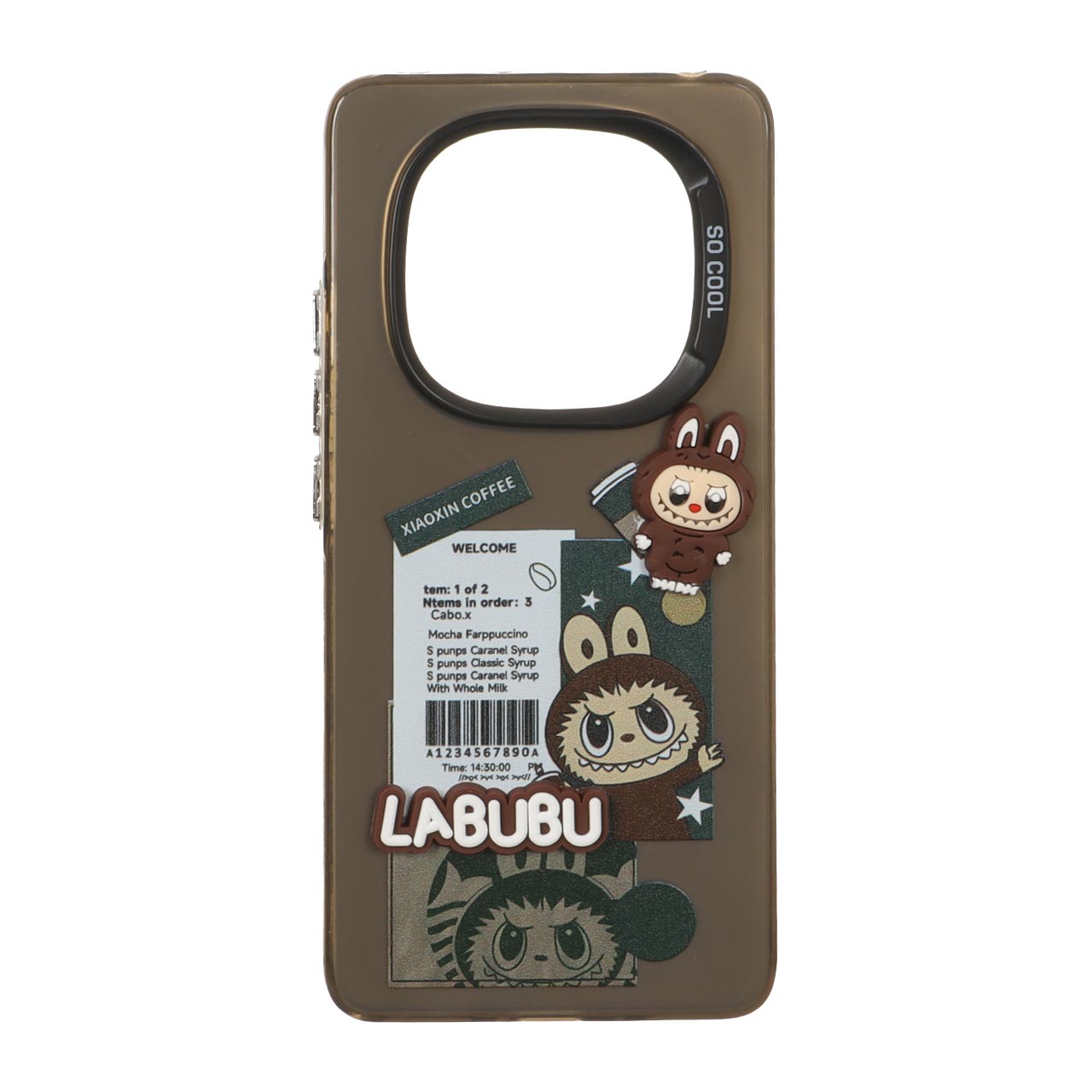 قاب SO COOL طرح Labubu خمیری برجسته مناسب برای شیائومی ردمی نوت 14 پرو 4G