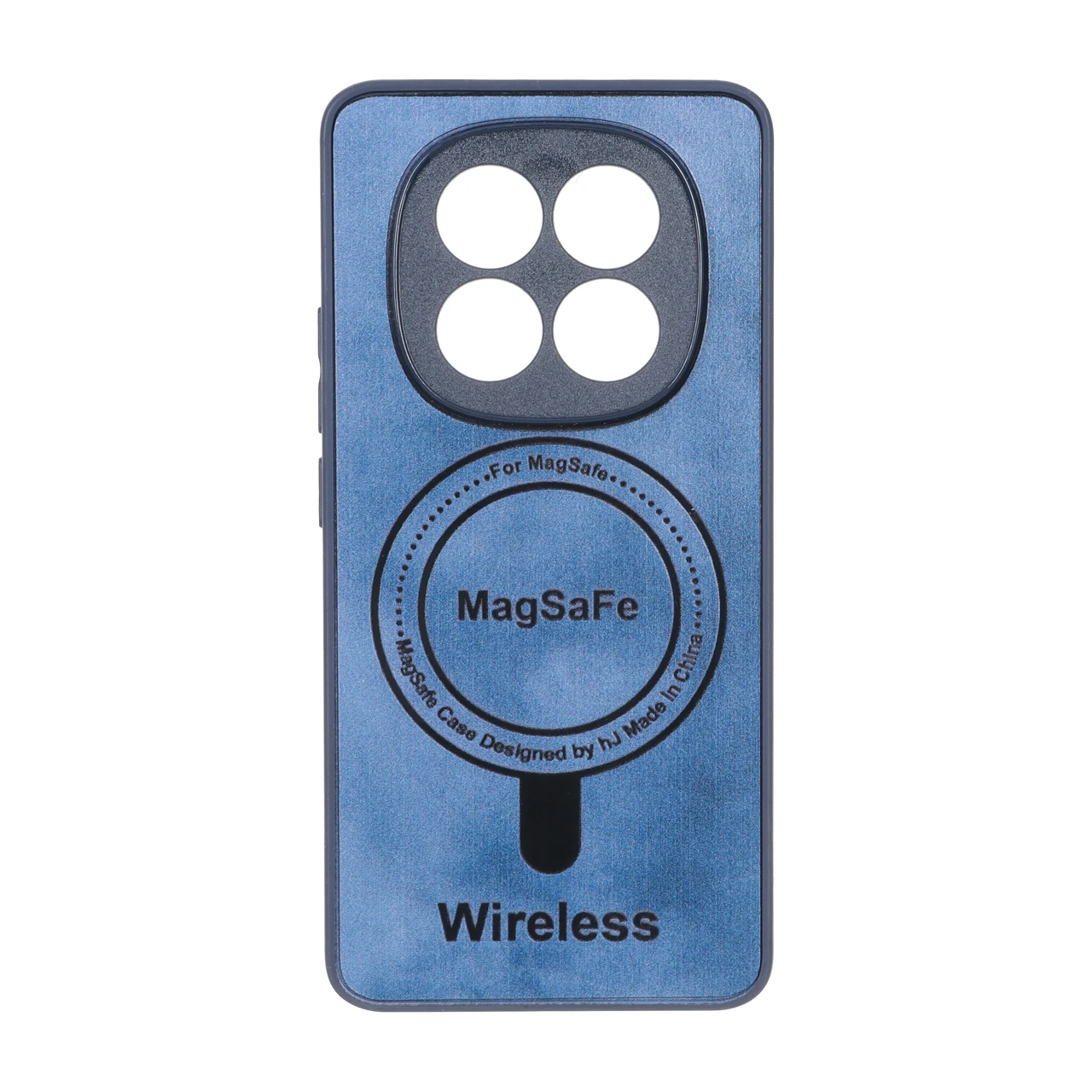 قاب Wireless طرح مگ سیف محافظ لنز برجسته مناسب برای شیائومی ردمی نوت 15 آبی
