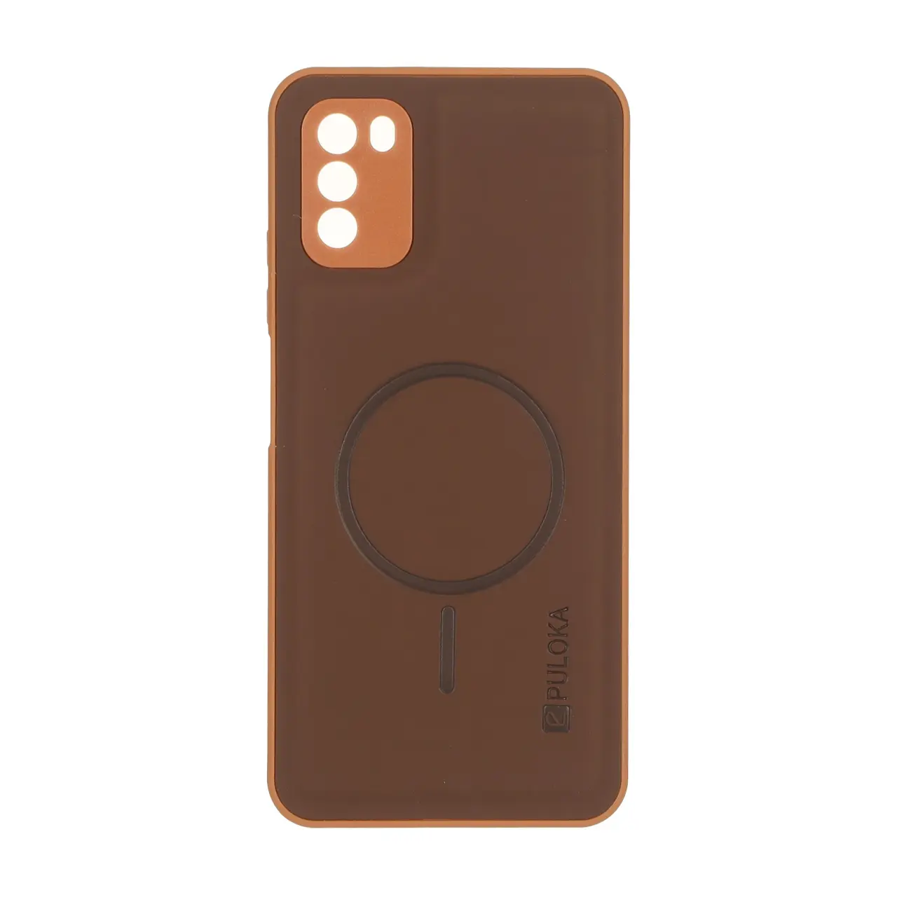 قاب Puloka جیر طرح مگ سیف Slim محافظ لنزدار Xiaomi Poco M3 - قهوه ای