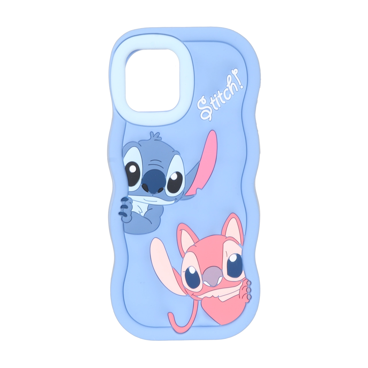 قاب سیلیکونی کنگره ای Stitch برجسته فانتزی Apple iPhone 11 Pro - آبی
