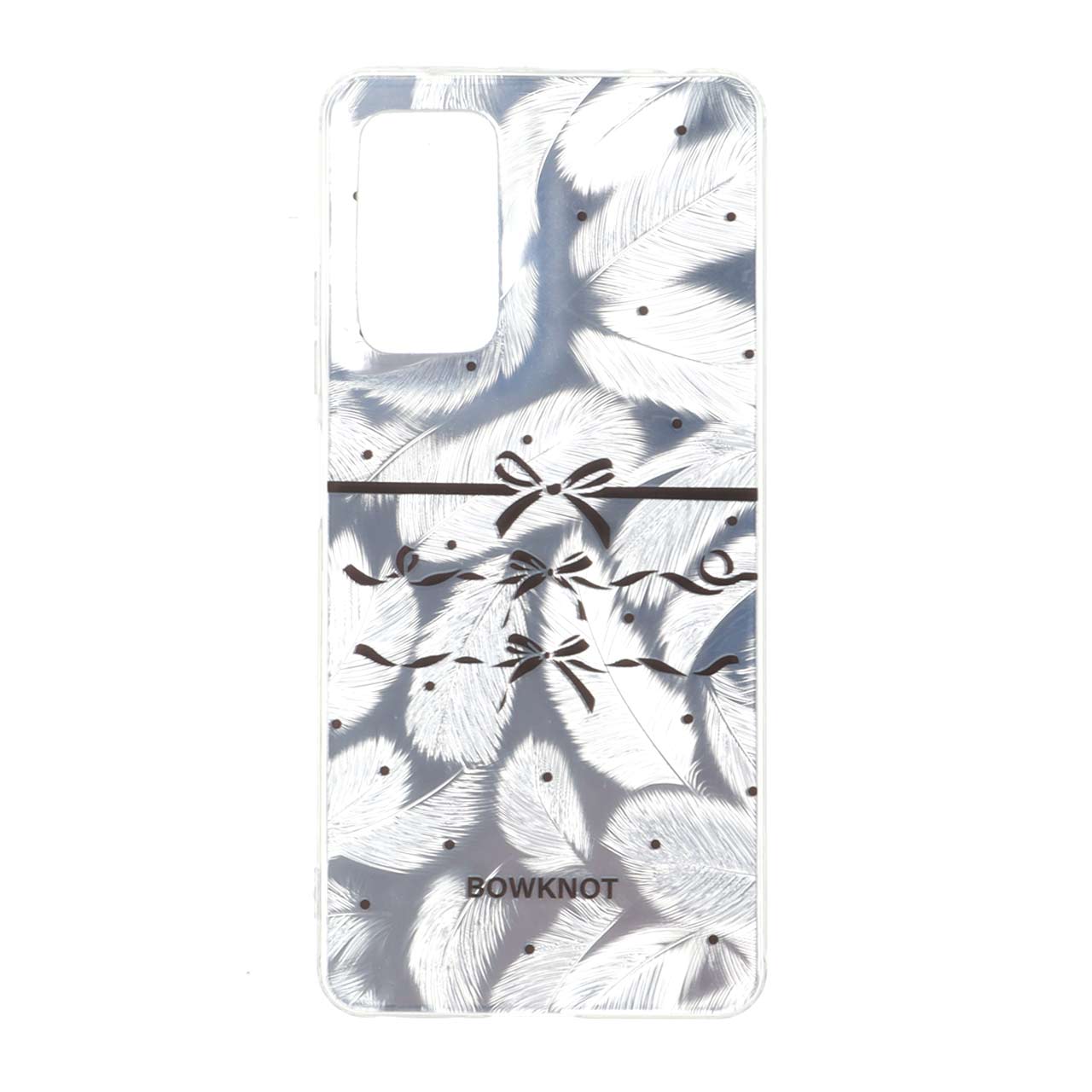 قاب طرح پر و پاپیون اطلسی دور ژله ای مناسب برای شیائومی ردمی نوت 12 پرو 4G و ردمی نوت 11 پرو
