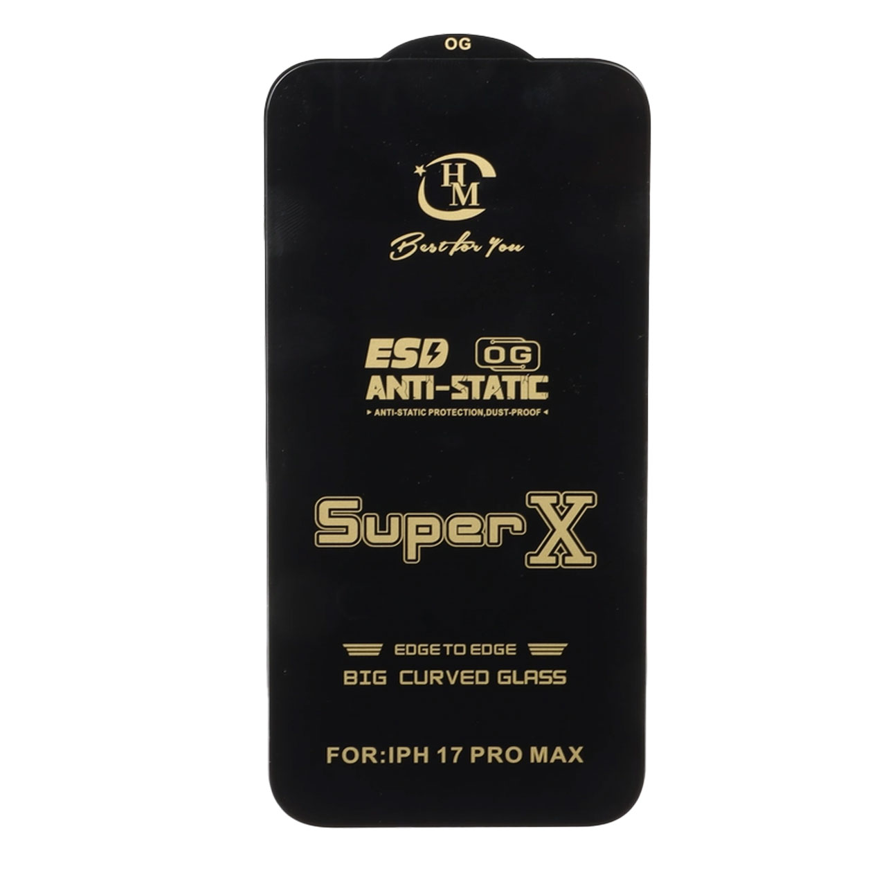 محافظ صفحه نمایش آنتی استاتیک فول کاور Super X مناسب برای آیفون 17 پرو مکس