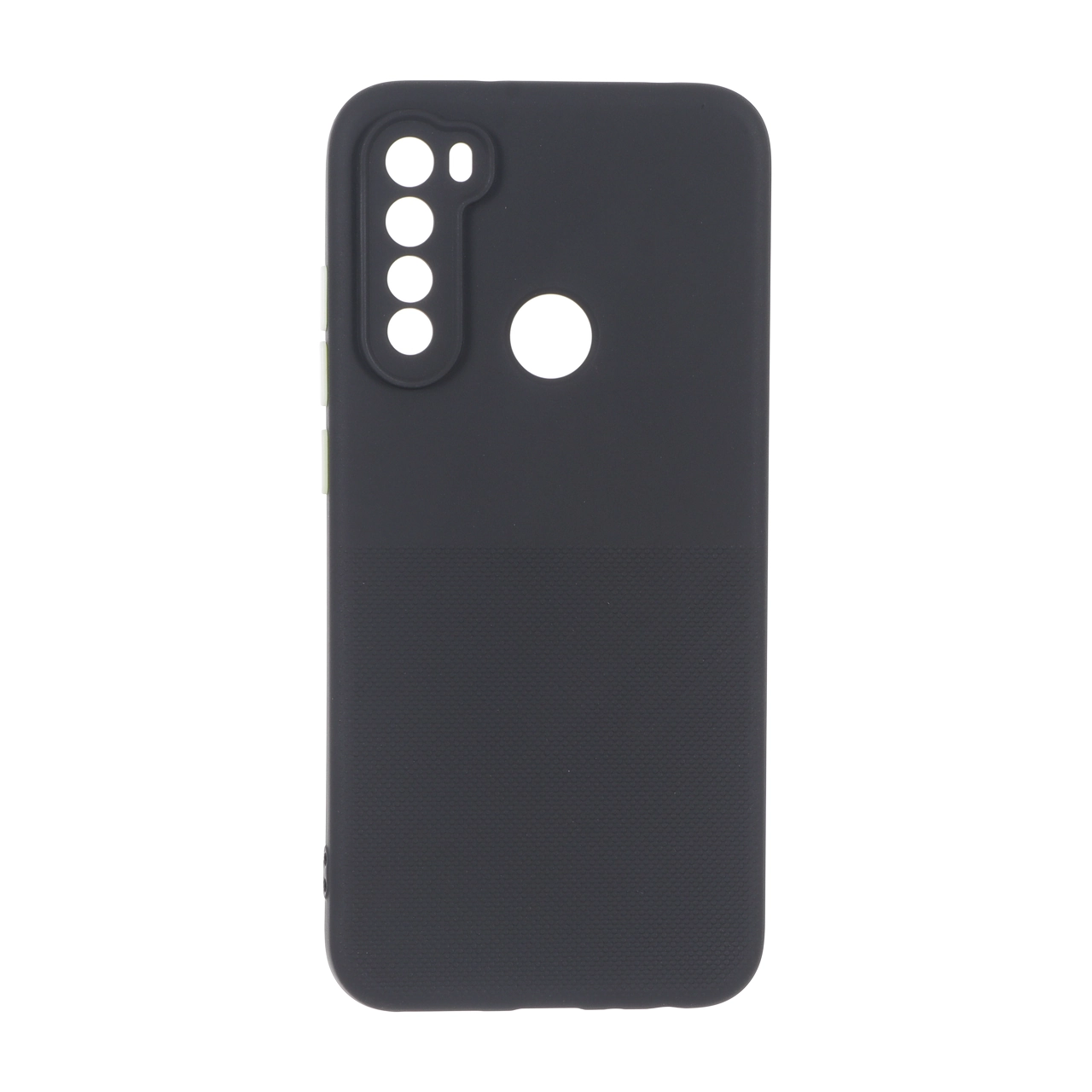 قاب سوزنی دکمه رنگی محافظ لنزدار Xiaomi Redmi Note 8 - مشکی