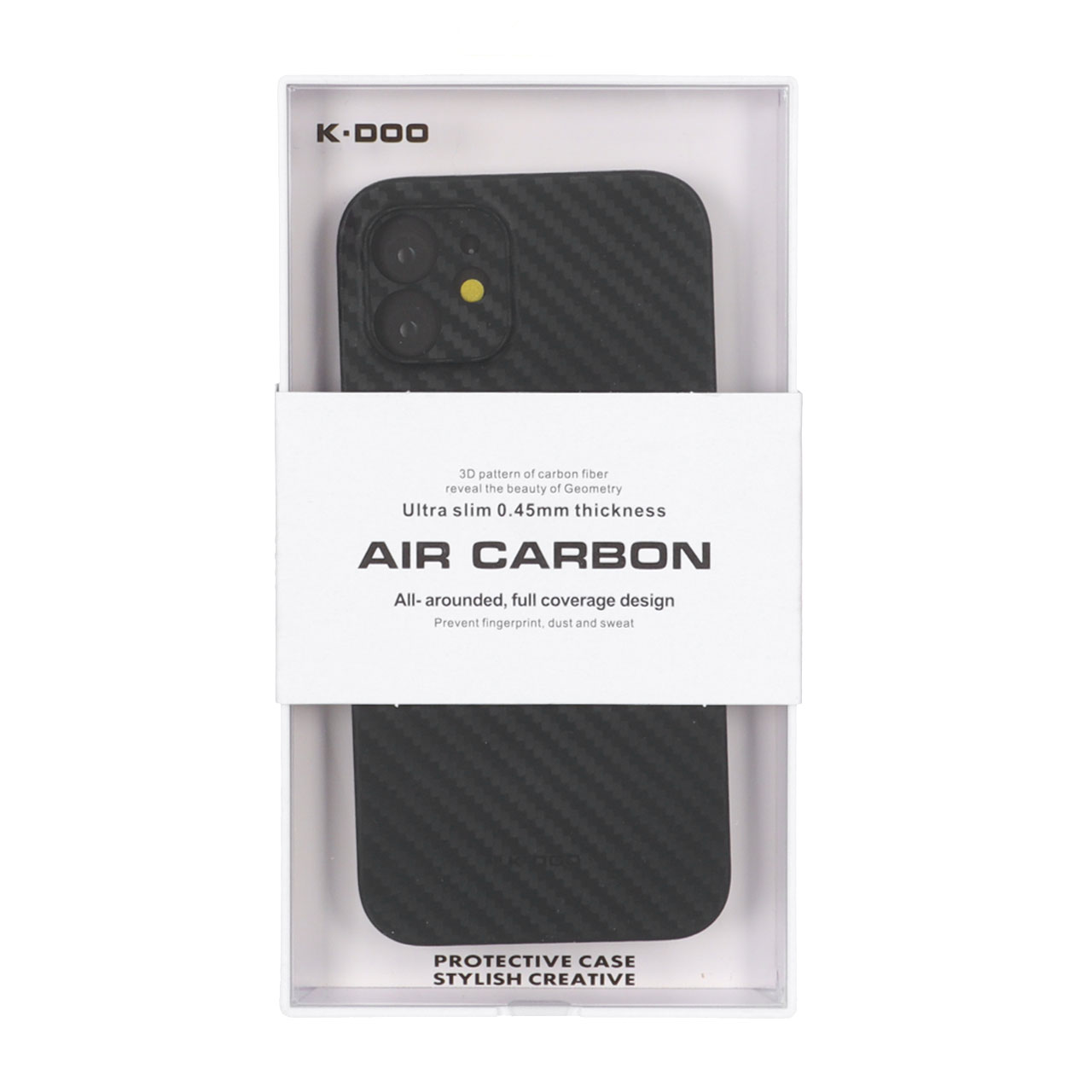 قاب محافظ لنزدار Apple iPhone 12 Original KZDoo Air Carbon - مشکی