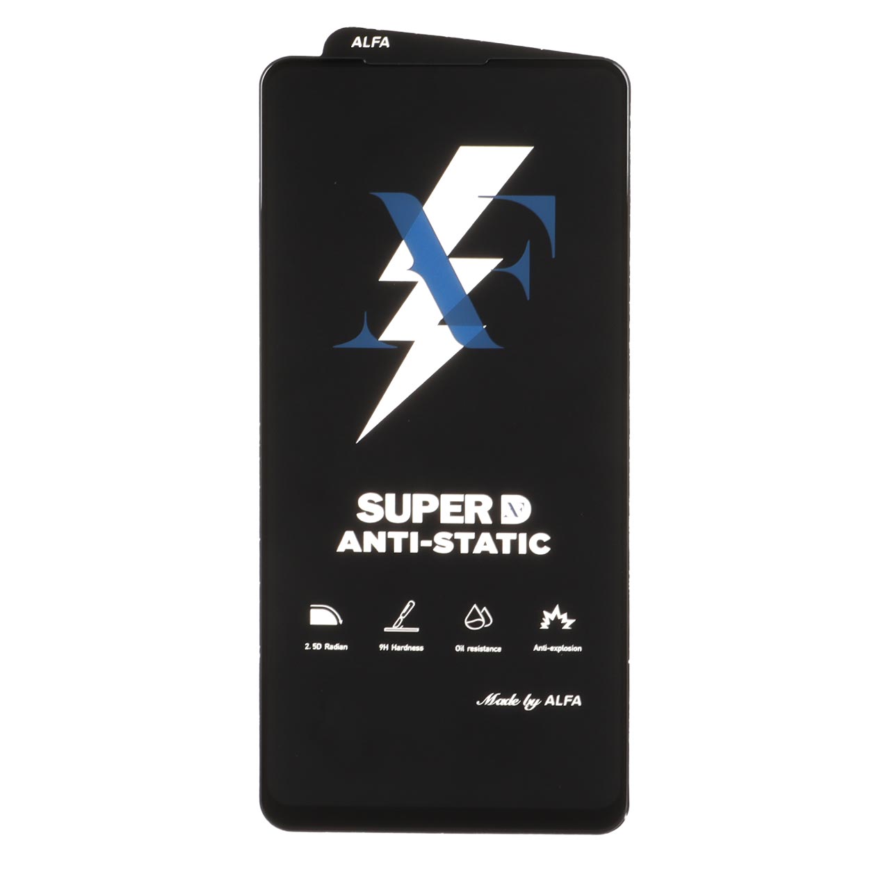 محافظ صفحه نمایش شیشه ای Super D Anti Static آلفا مناسب برای Samsung A21s, F52, Poco X3 GT, Poco F4 GT, Redmi Note 10 Pro 5G