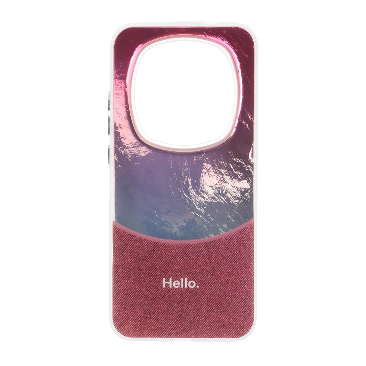 قاب Hello طرح جین Ice - سرخابی مناسب برای شیائومی ردمی نوت ۱۵ پرو 5G