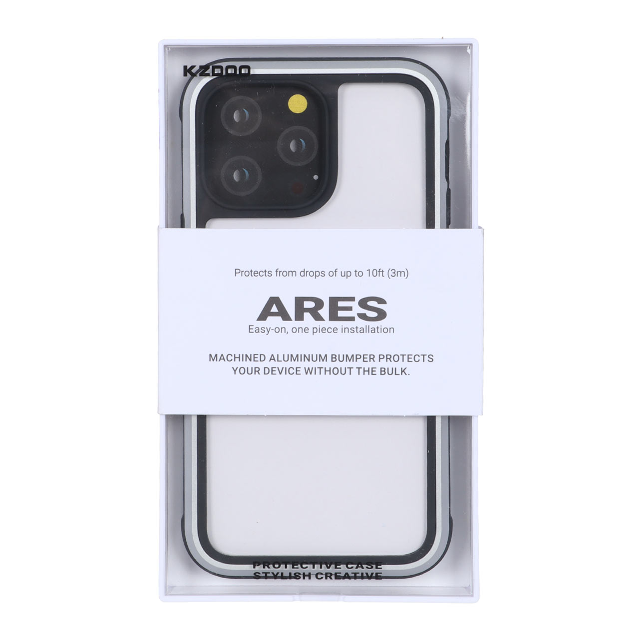قاب KDoo مدل ARES نقره‌ای مناسب برای آیفون 14 پرو مکس