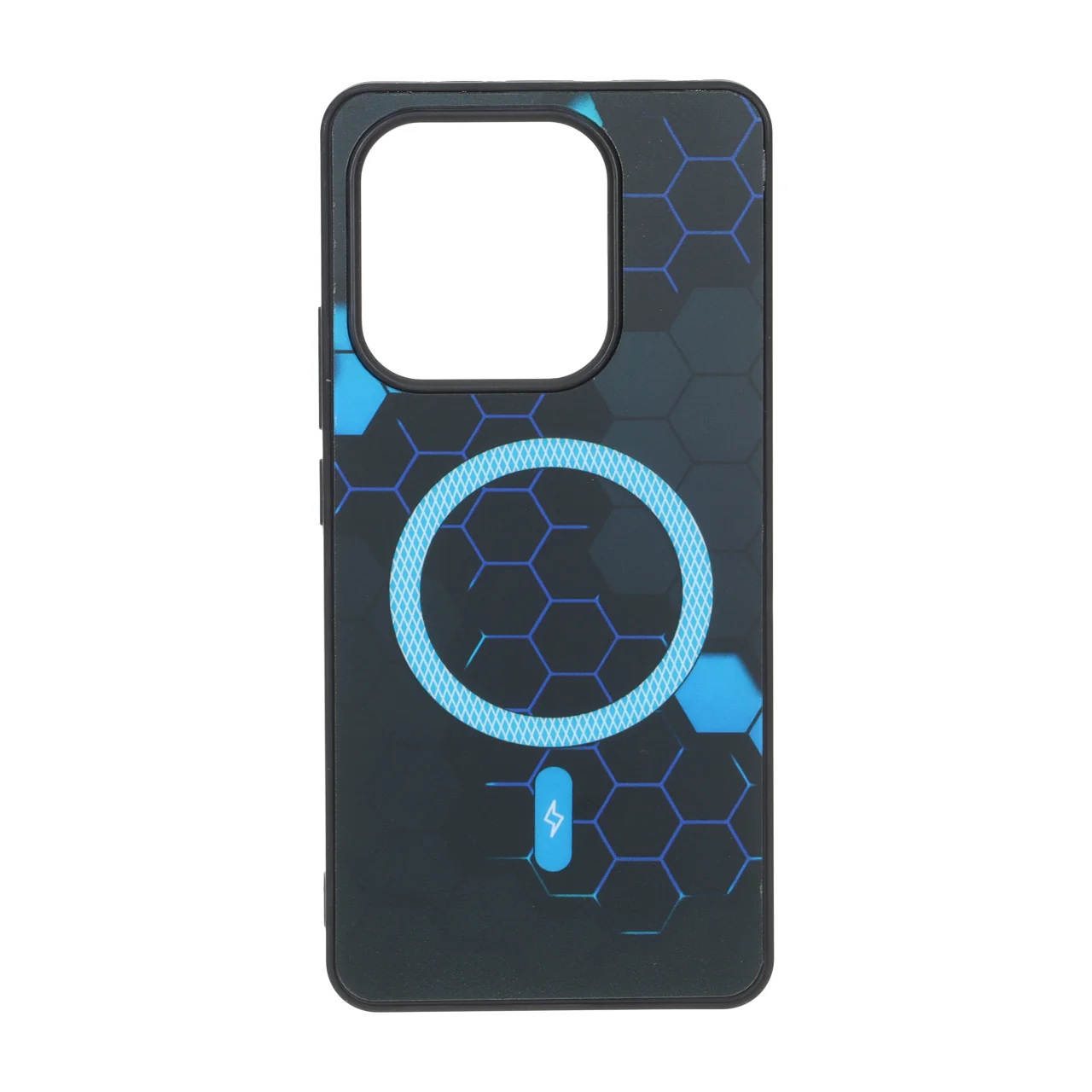 قاب طرح Hexagon مگ سیف هاشور دار مناسب برای شیائومی ردمی نوت 14 4G