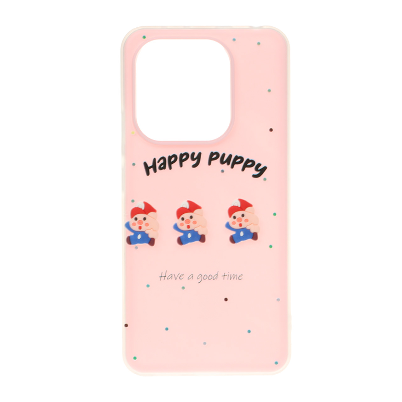 قاب طرح عروسک برجسته Happy Puppy مناسب برای شیائومی ردمی نوت 14 4G