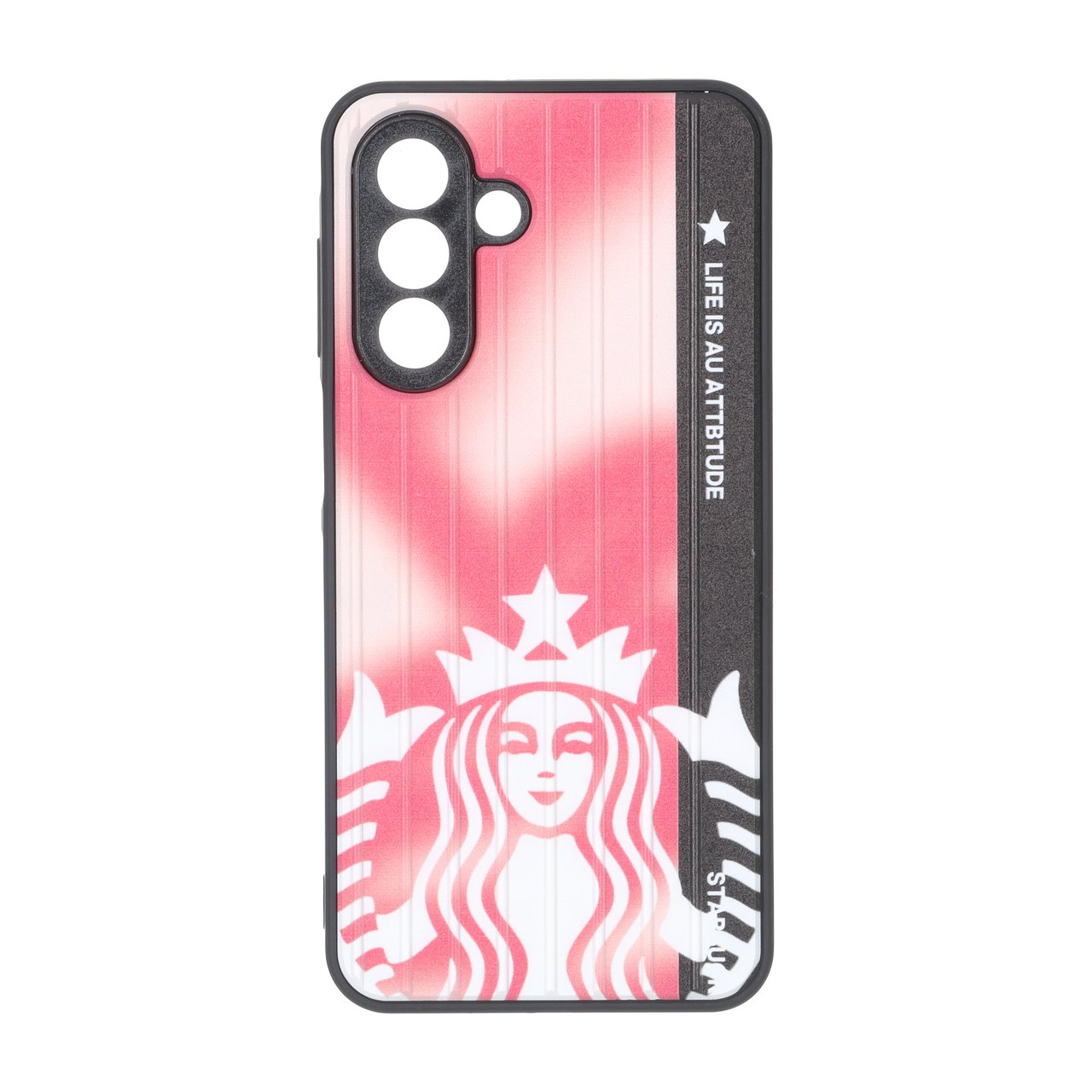 قاب Line Case طرح استارباکس محافظ لنز برجسته مناسب برای سامسونگ گلکسی A17 و A26