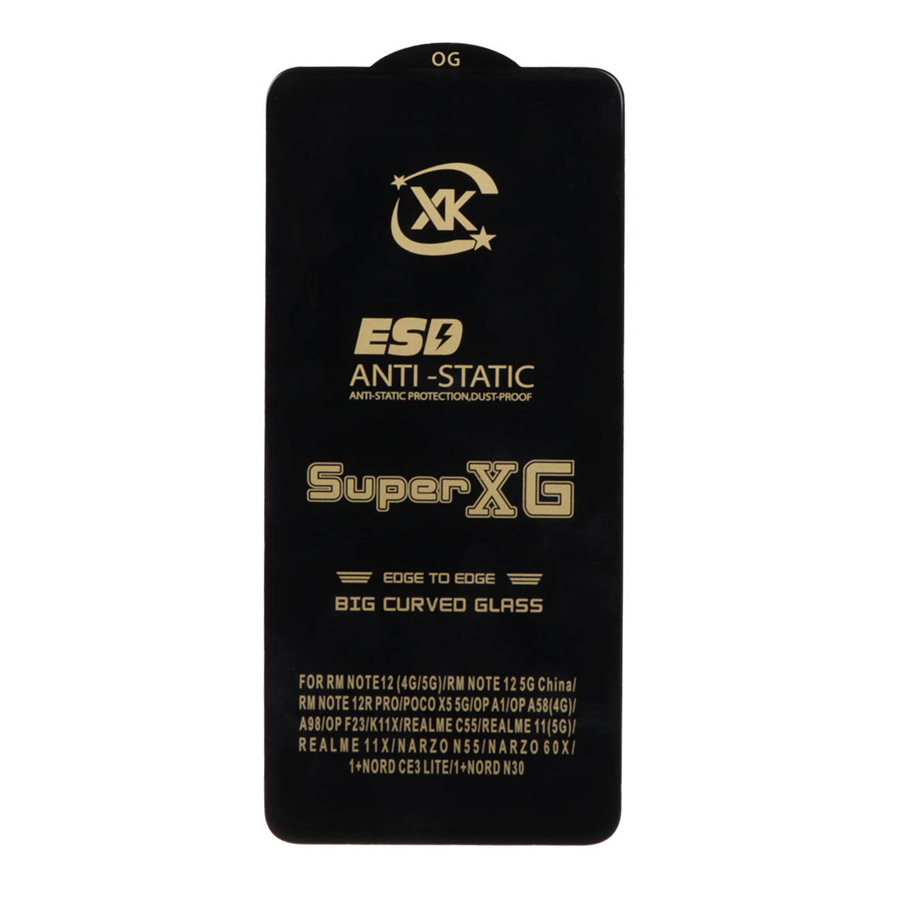 محافظ صفحه نمایش آنتی استاتیک Full Cover Super XG مدل Xiaomi Note 12 4G / Redmi Note 12 5G / Poco X5 / Honor X8 / X8a / X10 / Realme 11 / Oppo A98 / Oppo A58