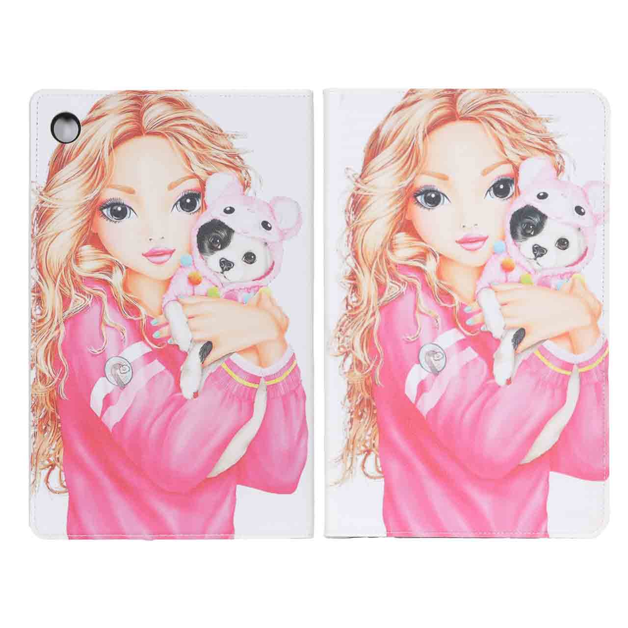 کیف تبلت طرح دختر کارتونی و سگ مناسب برای سامسونگ گلکسی تب A8 10.5 اینچی SM-X205