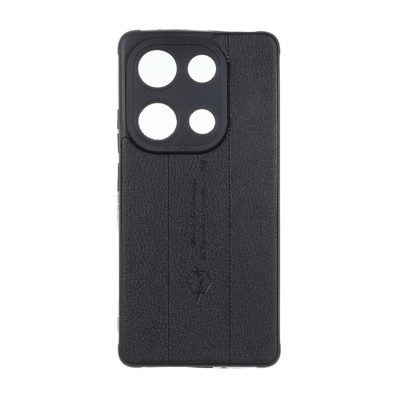 قاب چرمی Text طرح دوخت محافظ لنزدار مناسب برای شیائومی ردمی نوت 14 اس / ردمی نوت 13 پرو 4G / پوکو ام 6 پرو 4G