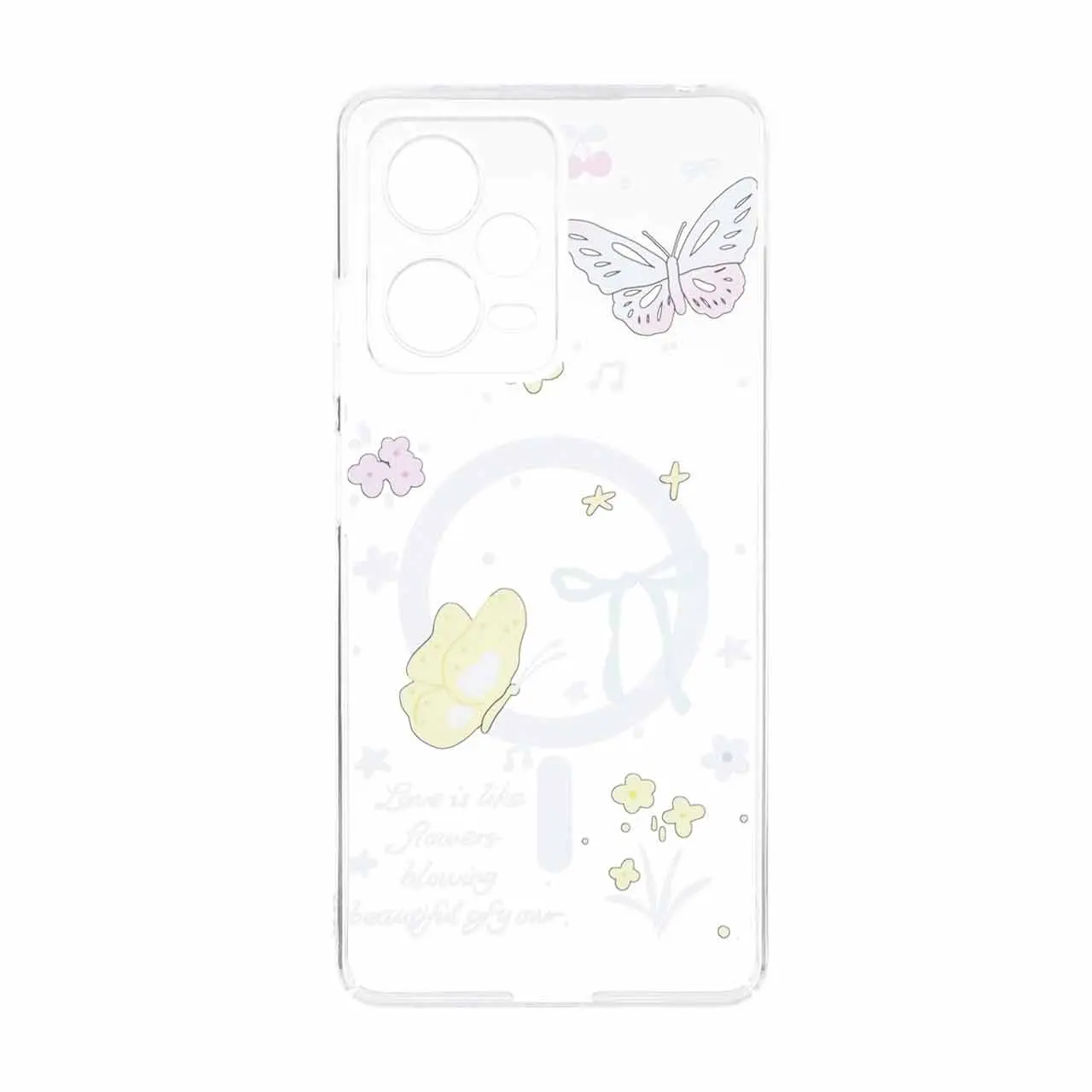 قاب Cute کریستالی طرح مگ سیف محافظ لنزدار Xiaomi Redmi Note 12 Pro 5G - کد 67