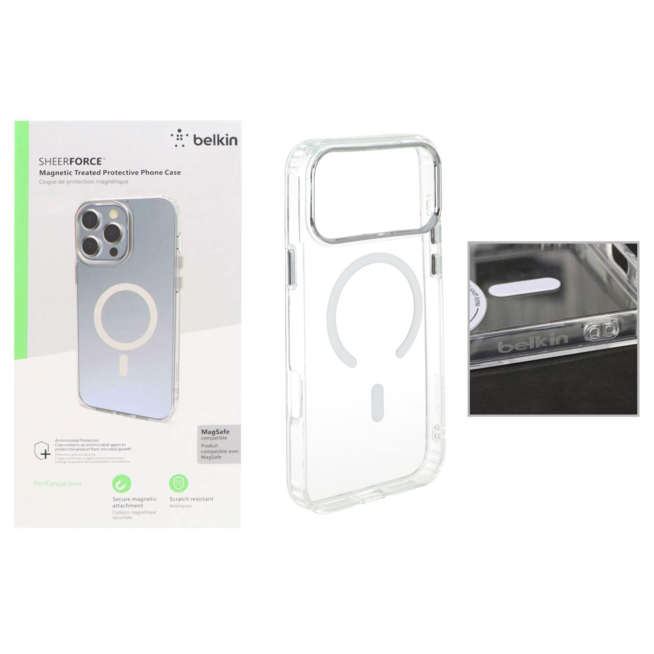 قاب محافظ Belkin شفاف مگ سیف مدل Apple iPhone 17 Pro Max