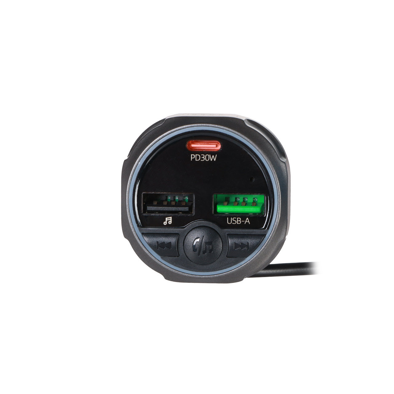 شارژر فندکی خودرو Earldom مدل M113 با سه پورت فست شارژ 84W و FM پلیر - مشکی