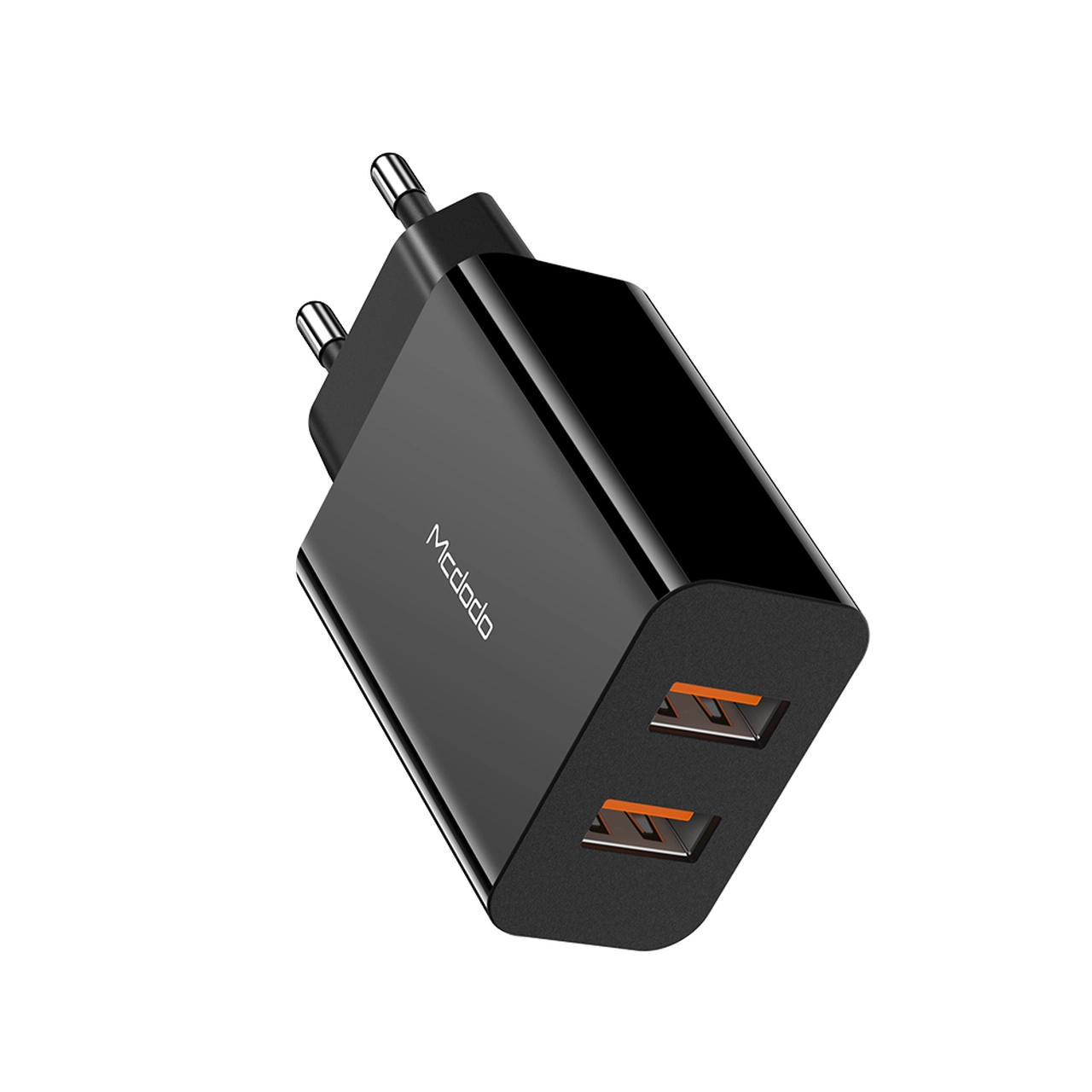شارژر دیواری فست Mcdodo مدل CH-8910 دو پورت USB با توان 18 وات - مشکی