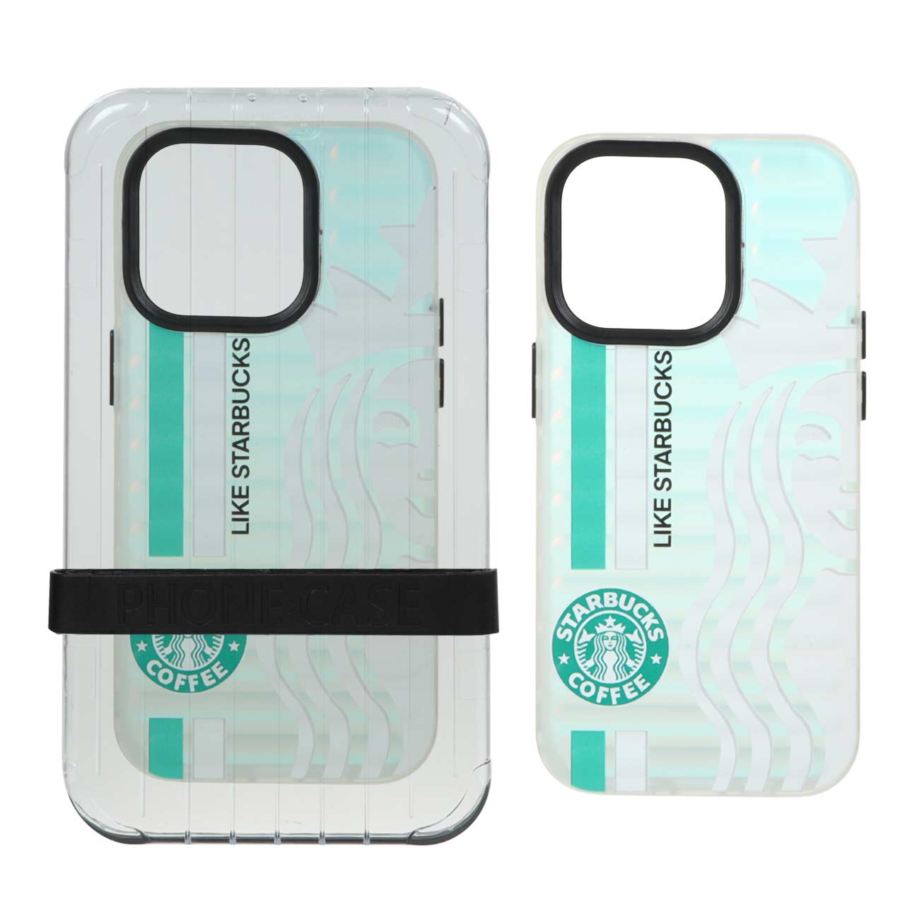 قاب طرح استارباکس Phone Case شفاف مناسب برای آیفون 14 پرو