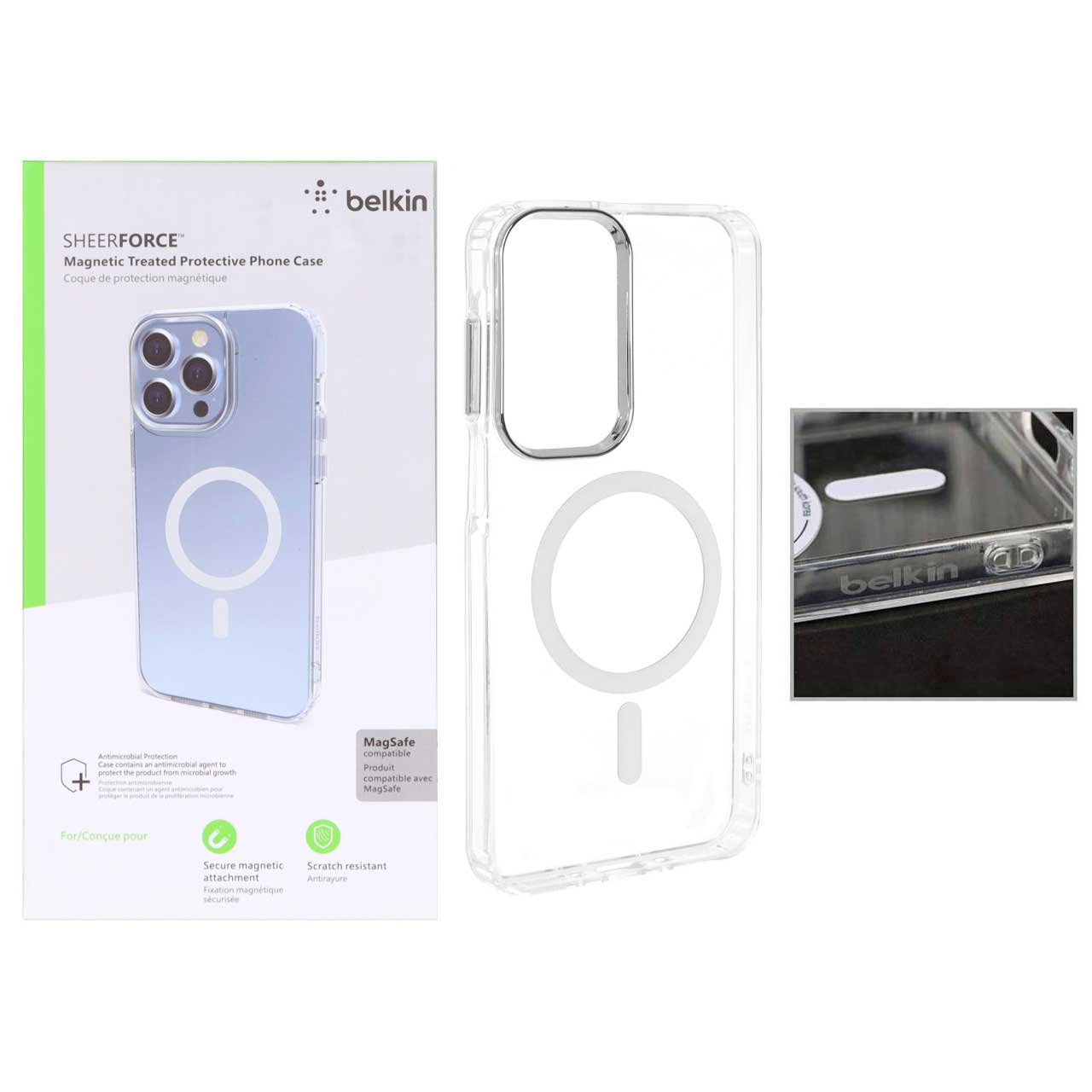 قاب مگ‌سیف شفاف Belkin مناسب برای سامسونگ گلکسی A17/A16/A26