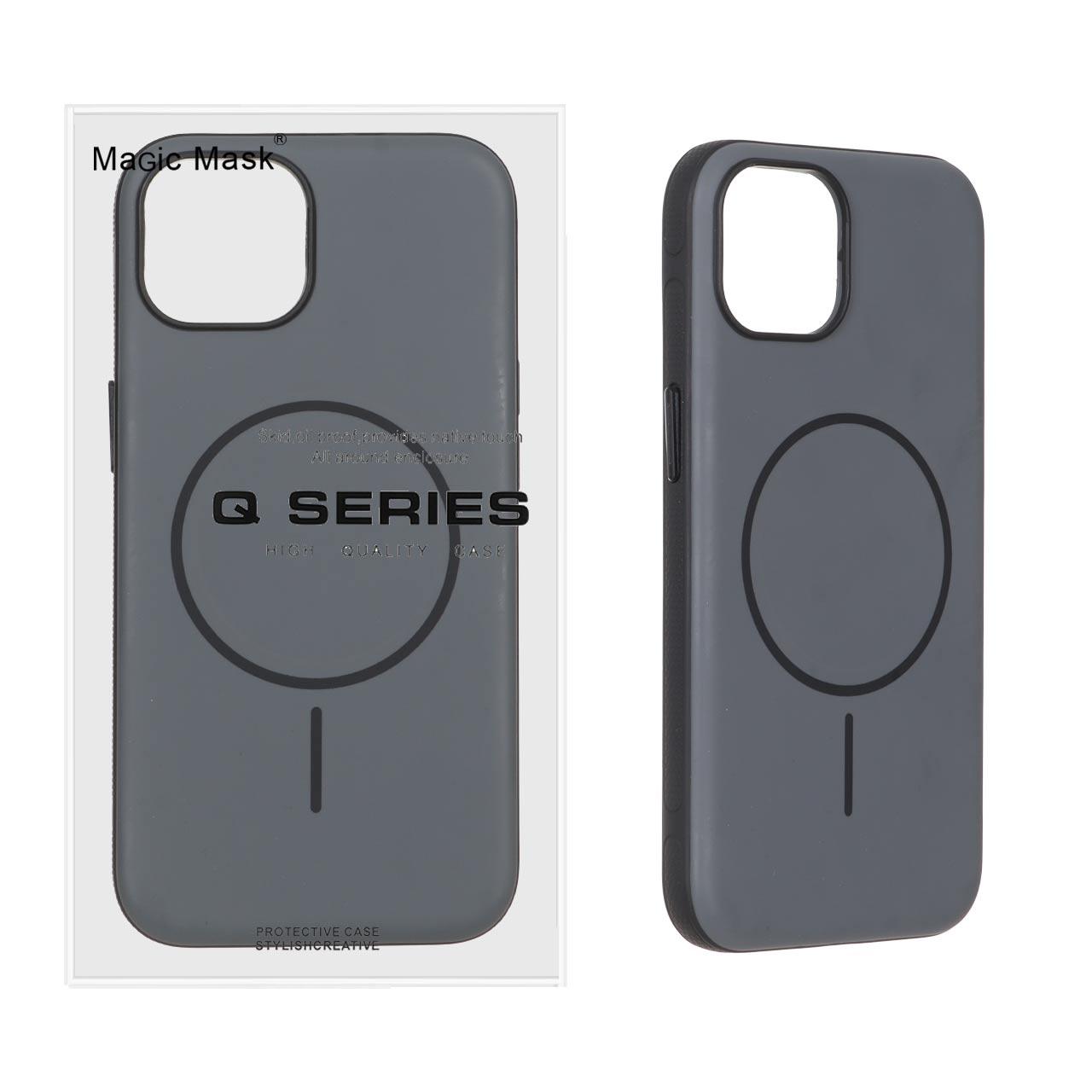 قاب محافظ مگ سیف Q Series مدل Defender Shield پشت سخت مناسب برای آیفون 13 و آیفون 14
