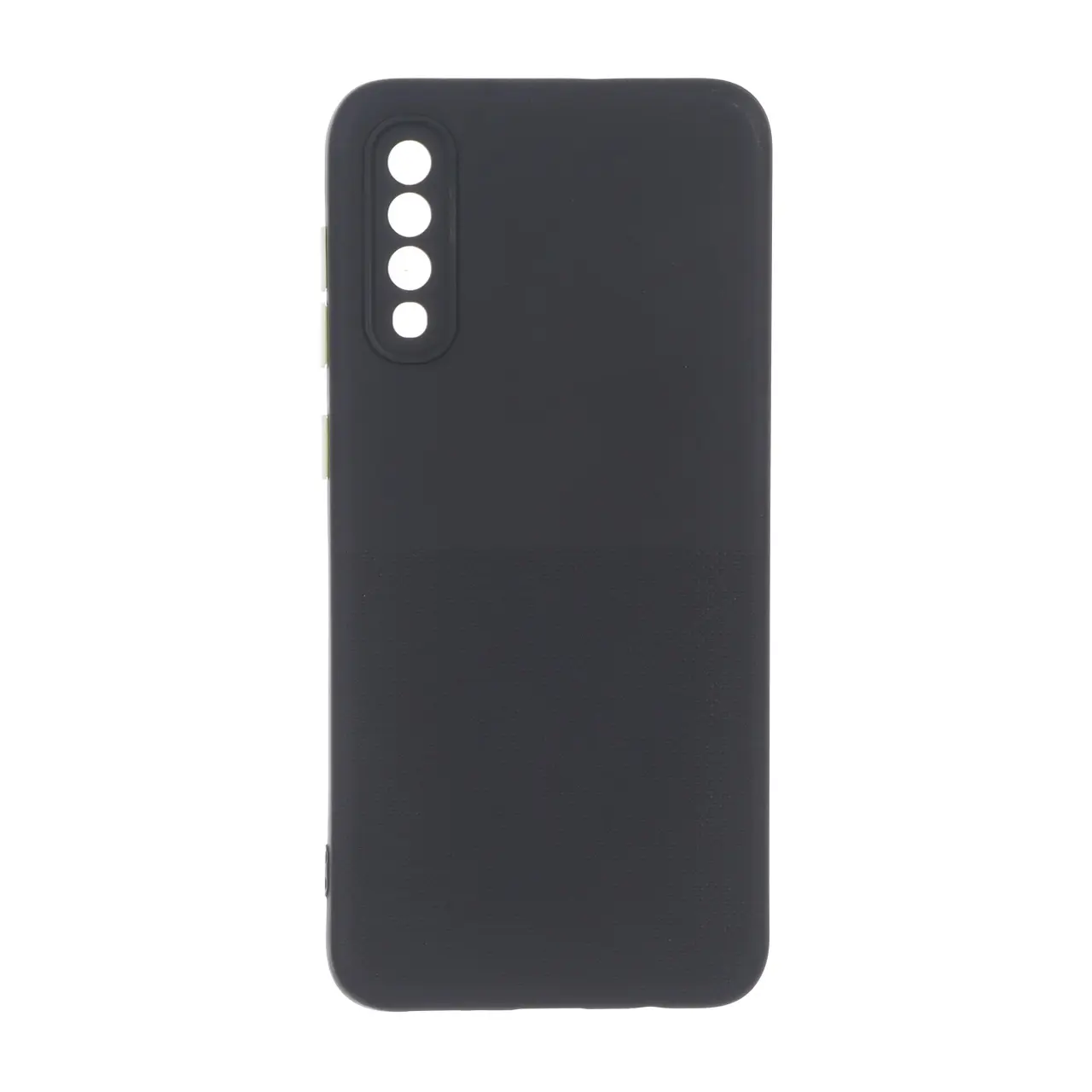قاب سوزنی دکمه رنگی محافظ لنزدار Samsung Galaxy A50 / A50s / A30s - مشکی