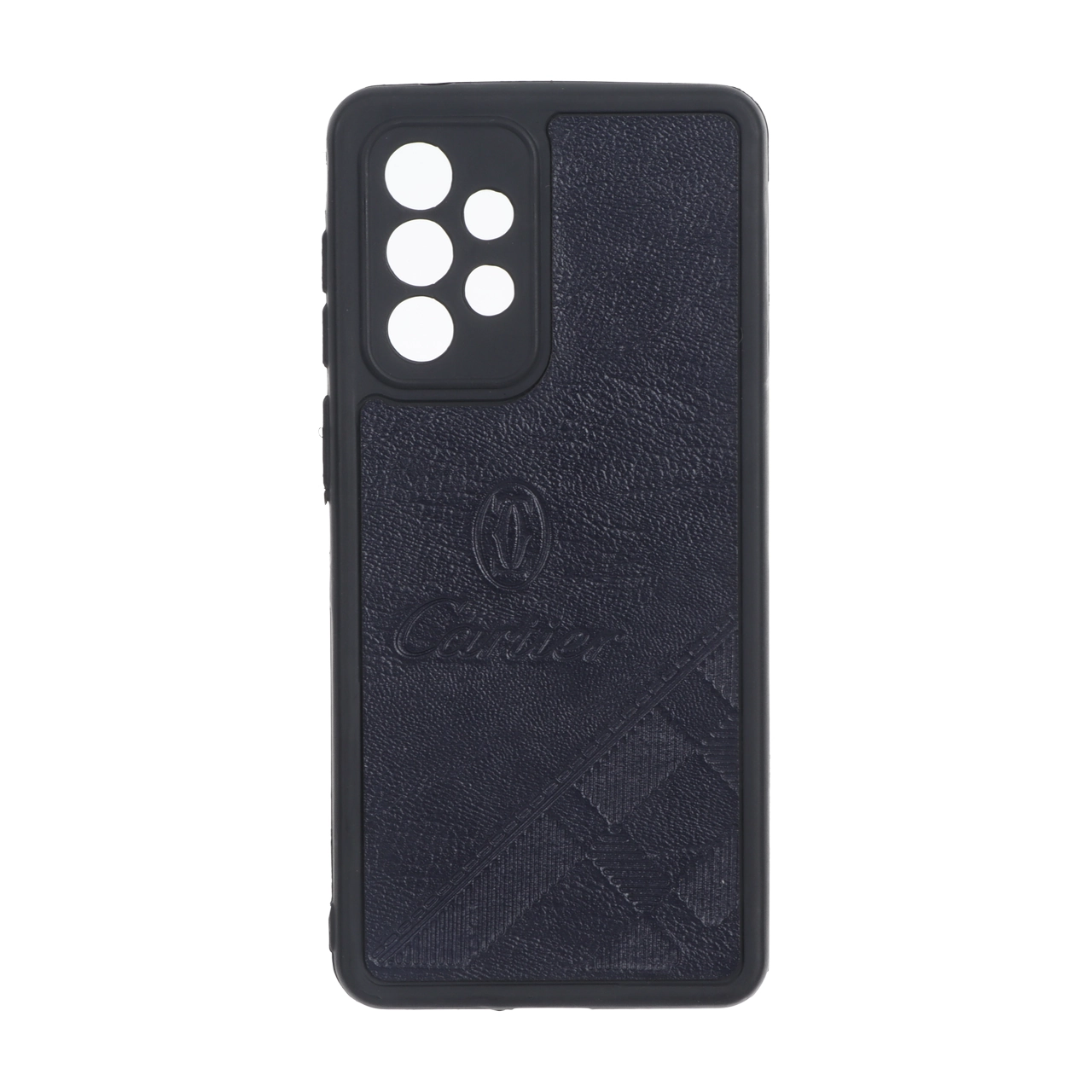 قاب طرح چرم Cartier محافظ لنزدار Samsung Galaxy A33 - سرمه ای