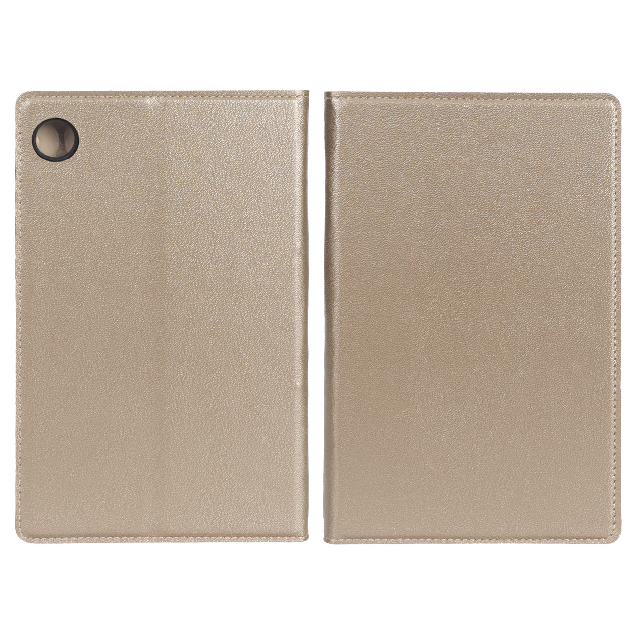 کیف تبلت چرمی ساده مناسب برای Samsung Galaxy Tab A9 8.7 / X110 / X115 طلایی