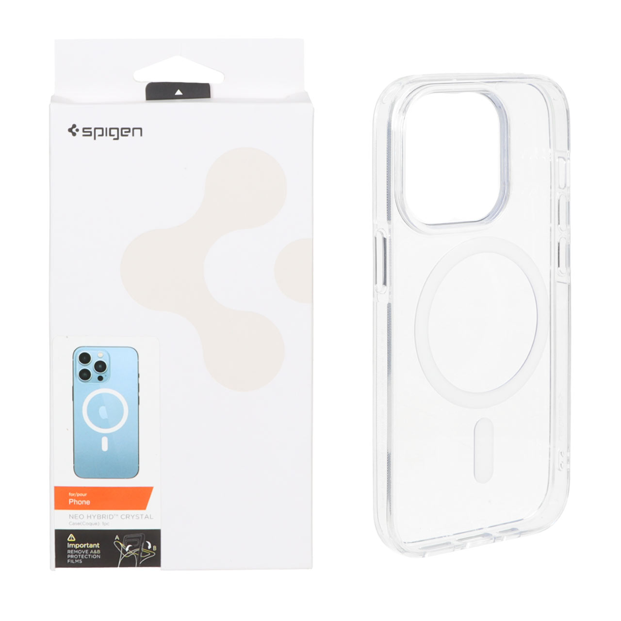 قاب شفاف مگ سیف Spigen مدل Neo Hybrid Crystal مناسب برای آیفون 14 پرو
