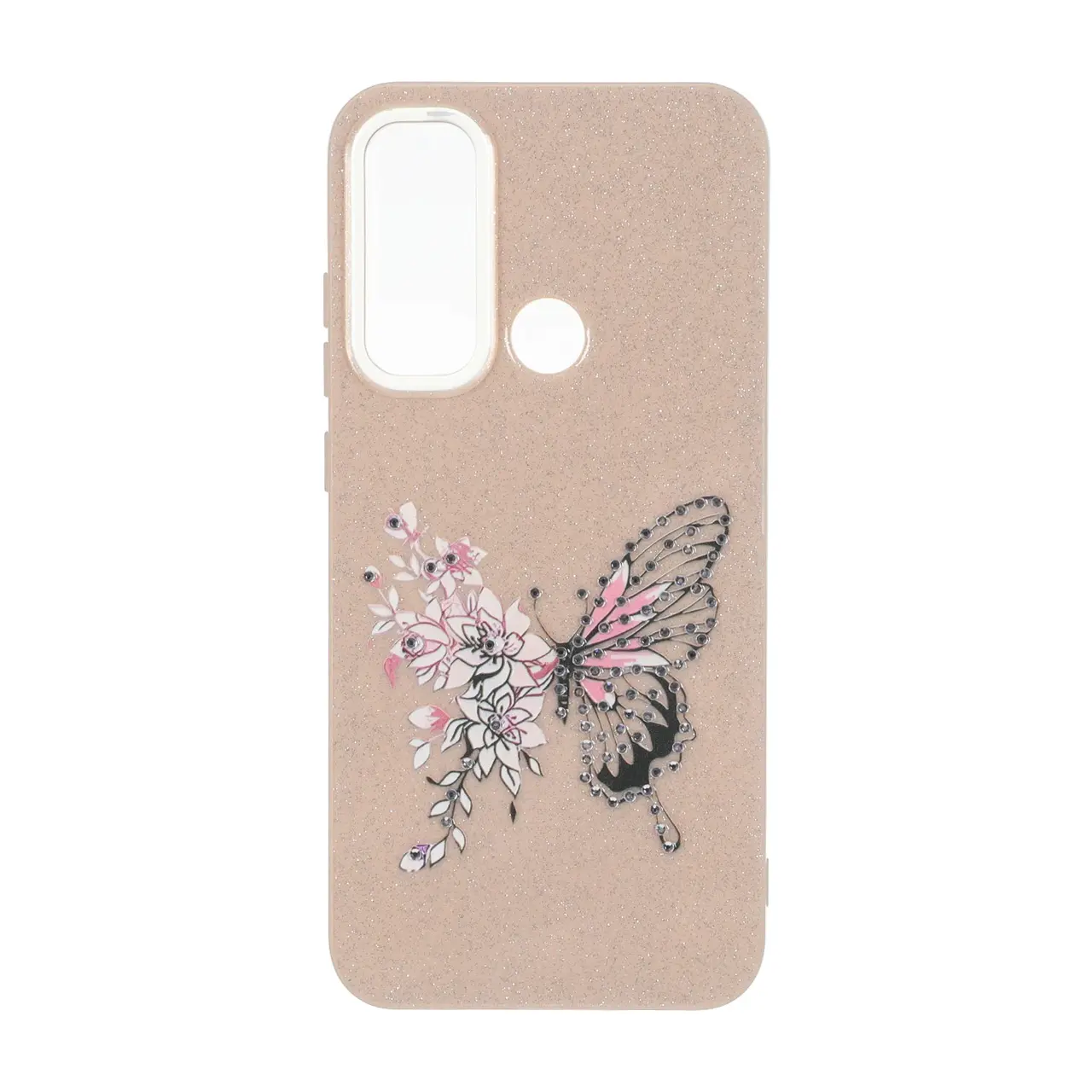 قاب اکلیلی ButterFly نگین دار Xiaomi Redmi Note 8 - نسکافه ای