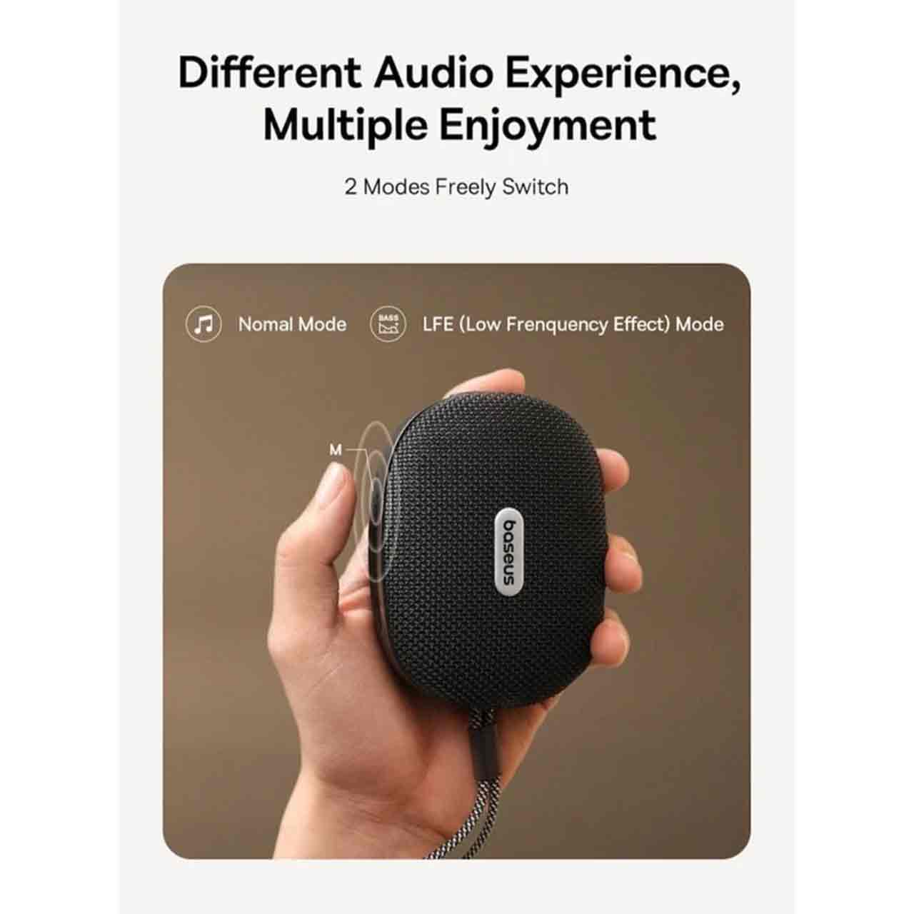اسپیکر بلوتوثی Baseus مدل AeQur 35 Pro مشکی با گارانتی