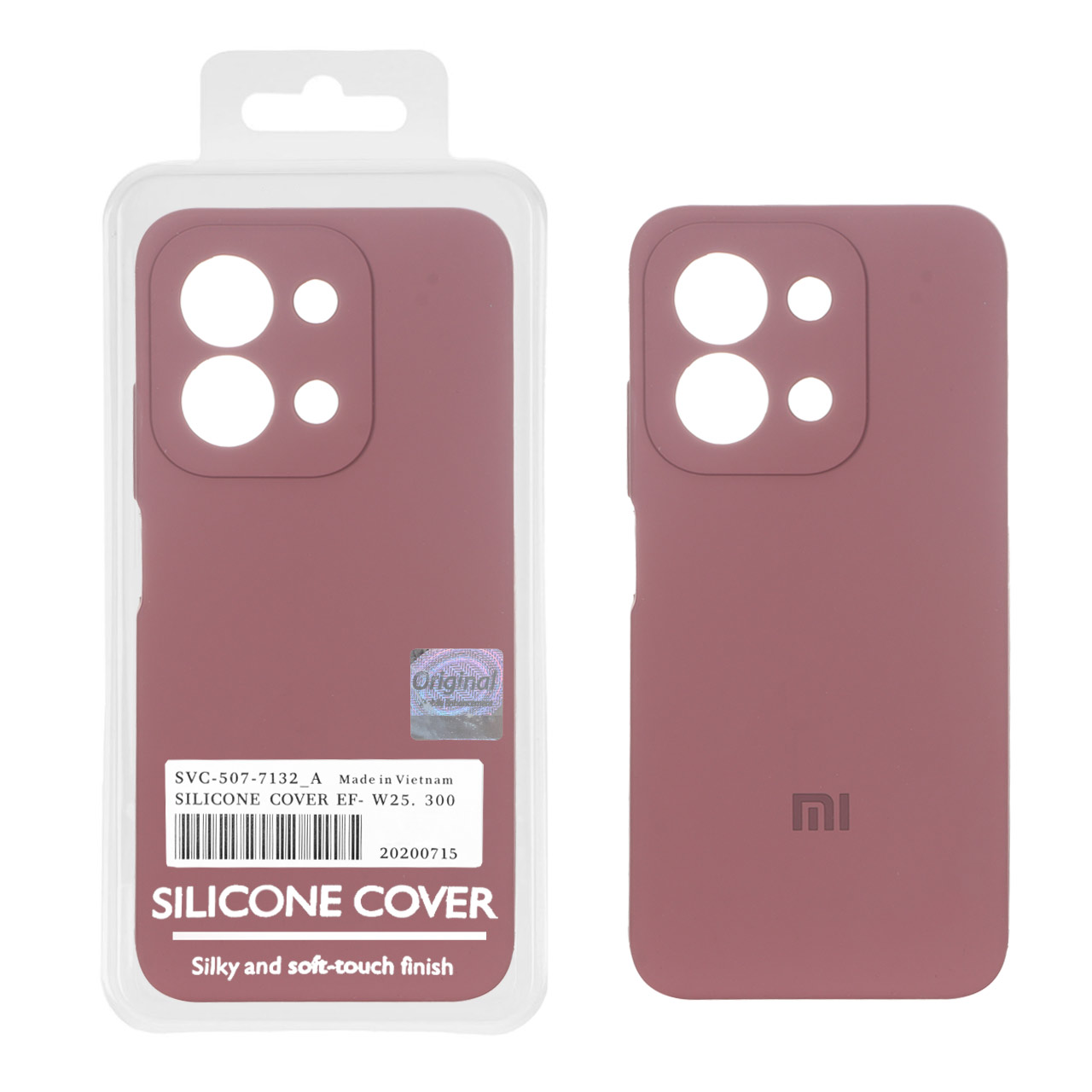 قاب سیلیکونی پاک کنی اورجینال Master Quality مدل Xiaomi Redmi 15C / Poco C85 - بنفش کد 1 (پک دار)