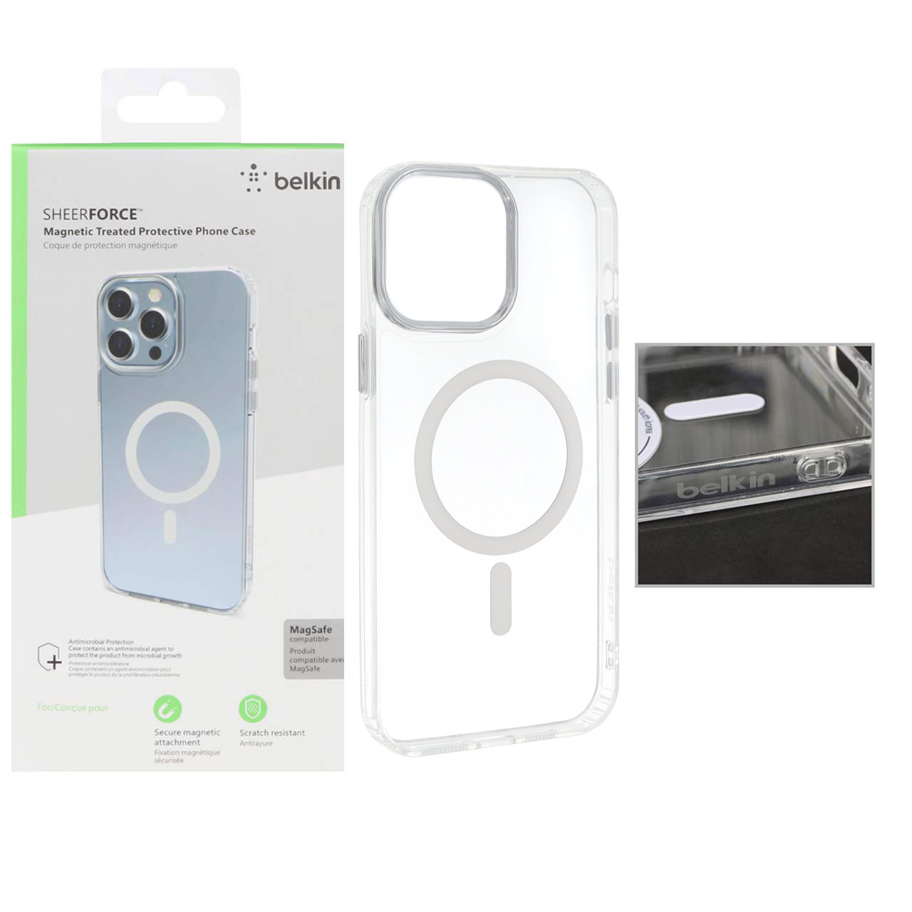 قاب belkin شفاف Magsafe مدل Apple iPhone 13 Pro Max