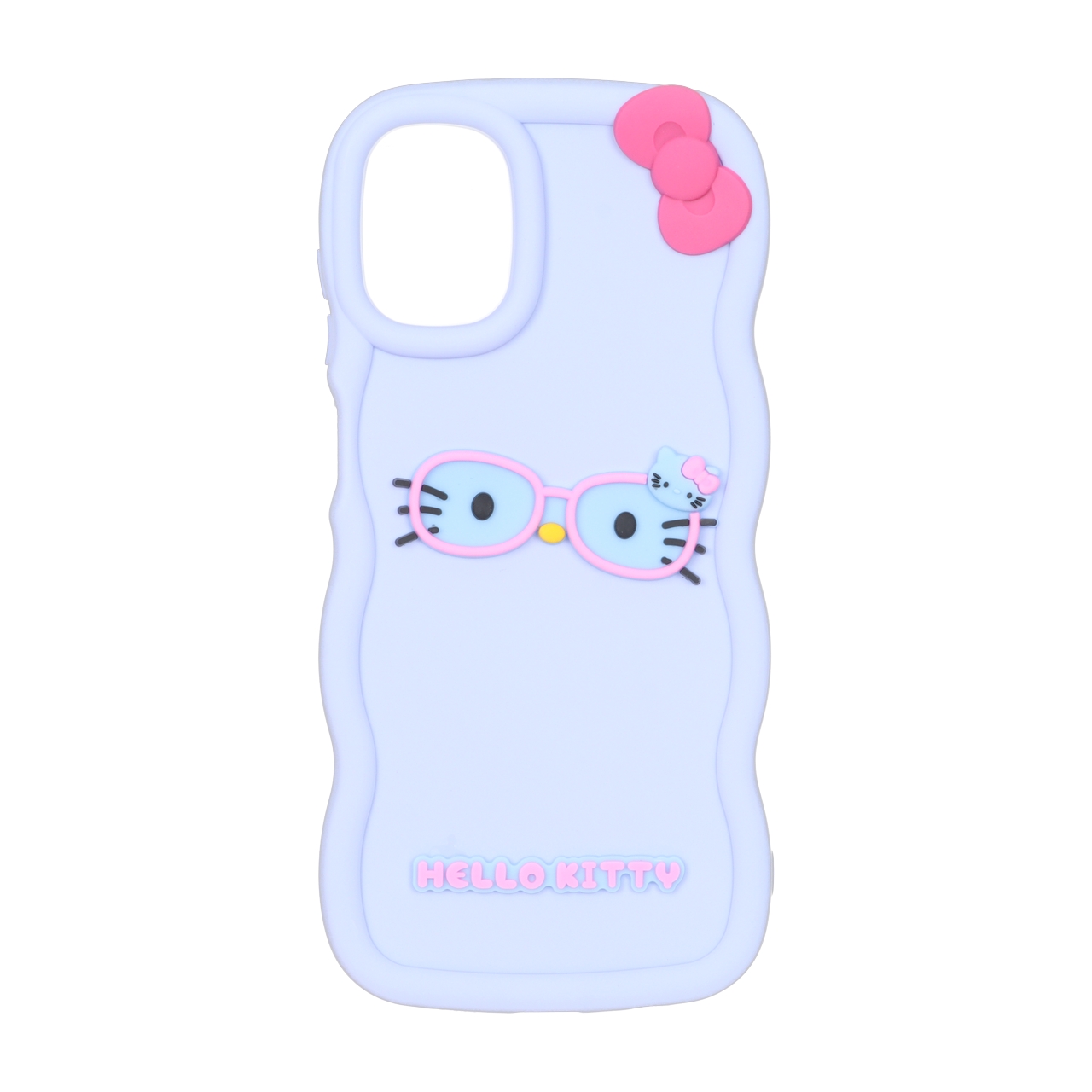 قاب سیلیکونی کنگره ای Hello Kitty عینکی مناسب برای سامسونگ گلکسی A07