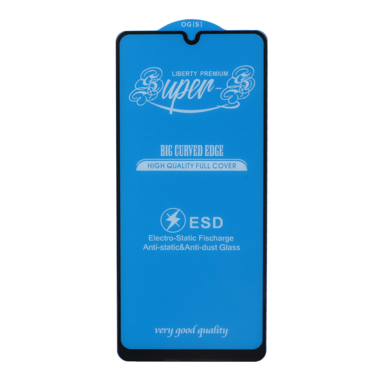 محافظ صفحه نمایش شیشه‌ای مات فول کاور Super S-OG آنتی استاتیک مشکی مناسب برای سامسونگ A31 / A32 4G / A33 / A22 4G / M22 / M32 4G / F22