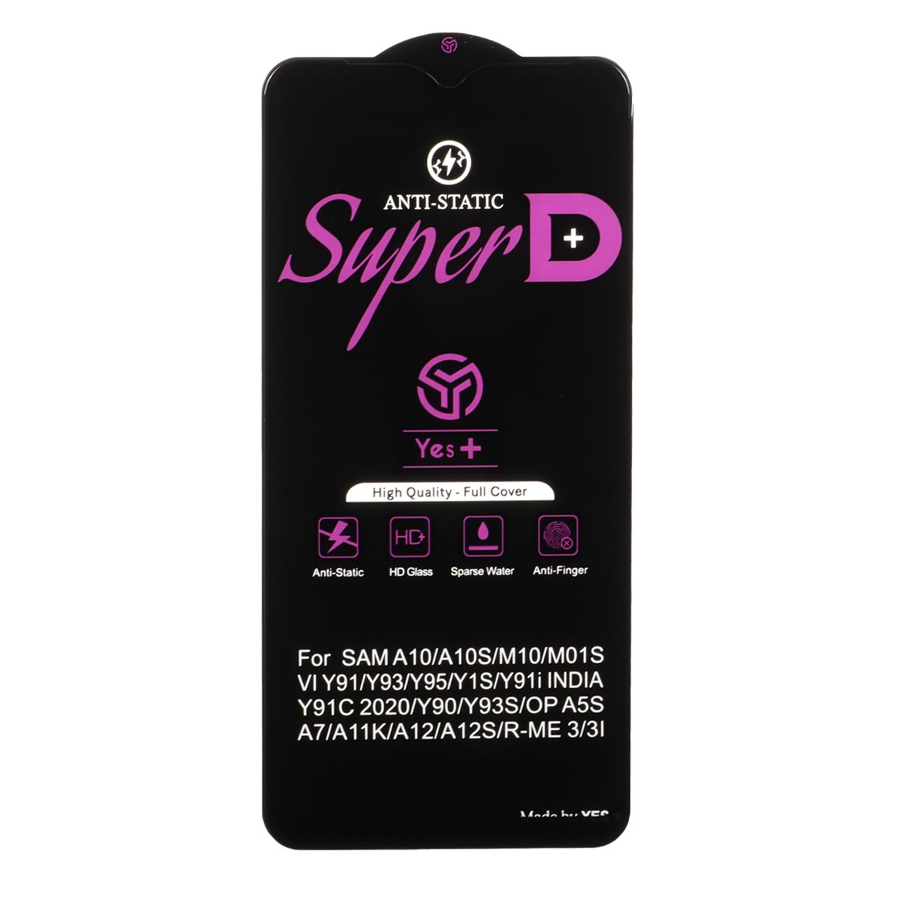 محافظ صفحه نمایش شیشه ای Super D Anti Static مناسب برای سامسونگ Galaxy A10 / A10s / M10 / M20 / M01s
