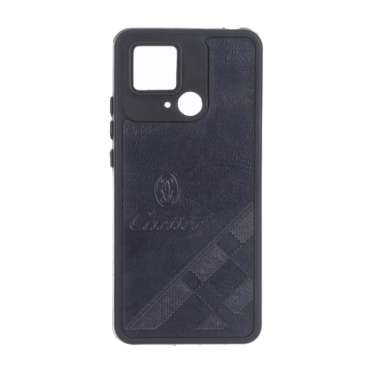 قاب طرح چرم Cartier محافظ لنزدار Xiaomi Redmi 10C / Redmi 10 Power / Poco C40 - سرمه ای