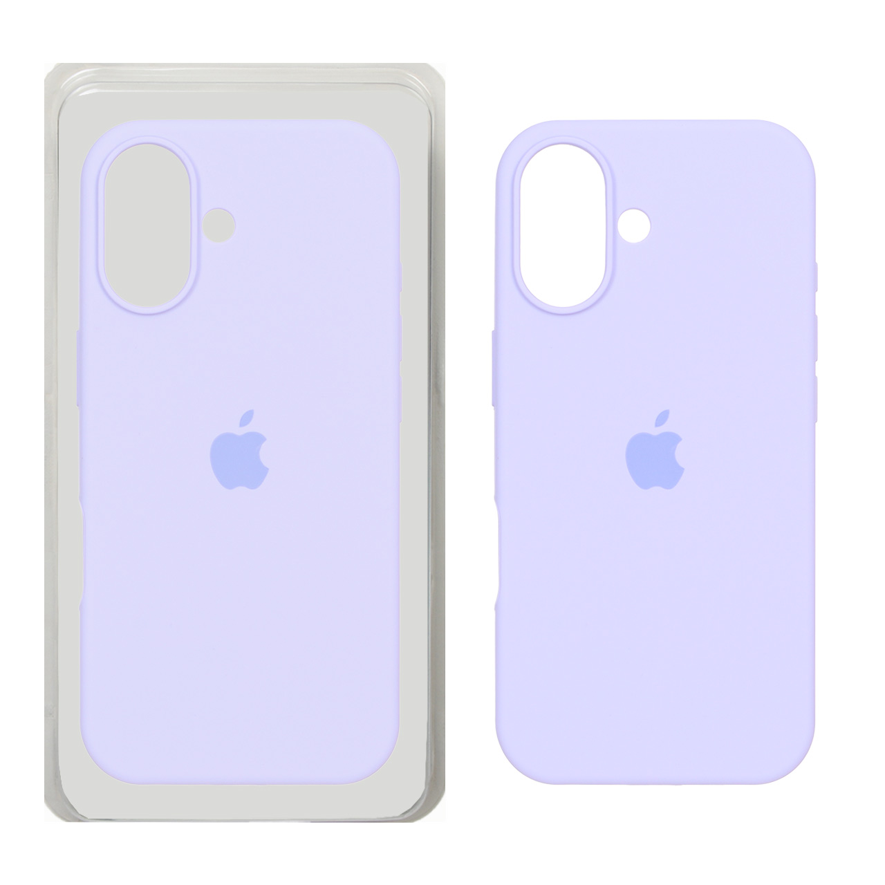 قاب سیلیکونی اورجینال Apple iPhone 17 - رنگ یاسی