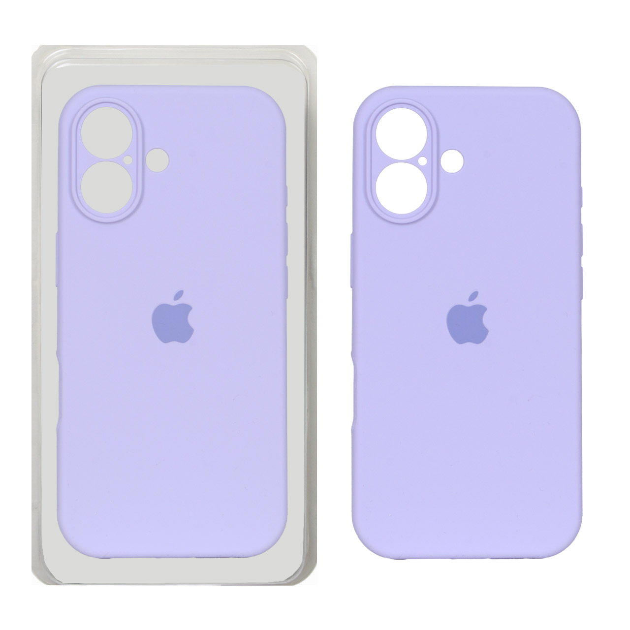قاب سیلیکونی پاک کنی محافظ لنزدار اورجینال Apple iPhone 17 - بنفش روشن
