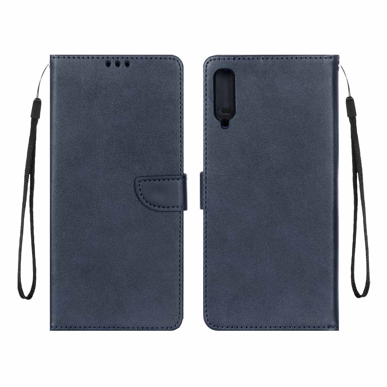 کیف چرمی موبایل مگنتی Samsung Galaxy A70 / A70s - سرمه ای