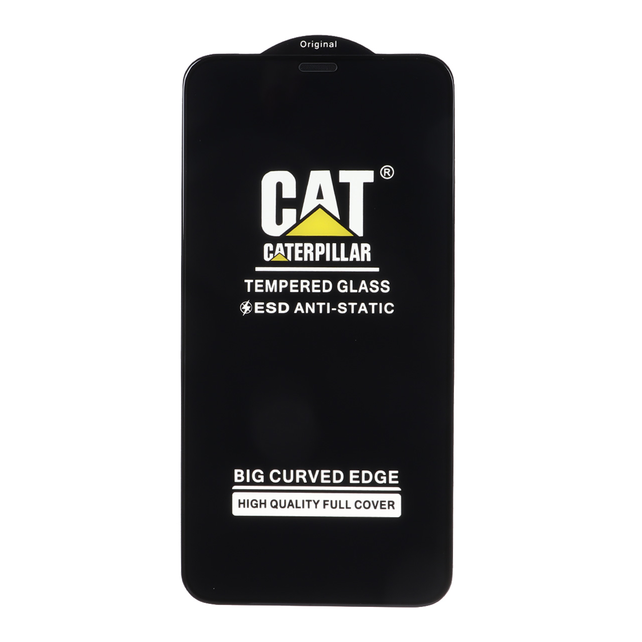 گلس محافظ صفحه نمایش شیشه ای Anti Static کاترپیلار مناسب آیفون 11 و آیفون XR