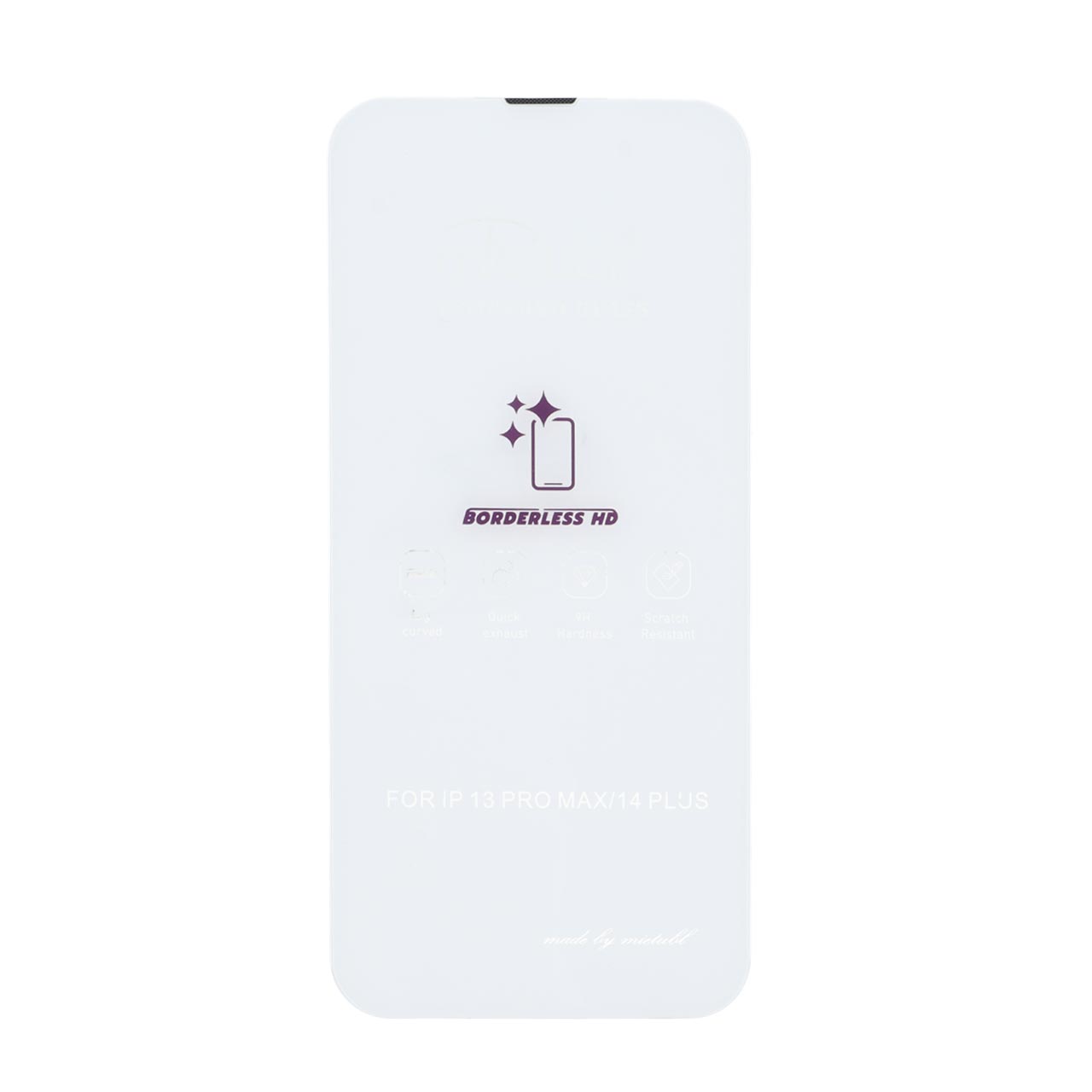 محافظ صفحه نمایش شیشه ای Mietubl 3D Large Arc بدون حاشیه مناسب آیفون 13 پرو مکس و آیفون 14 پلاس NTC