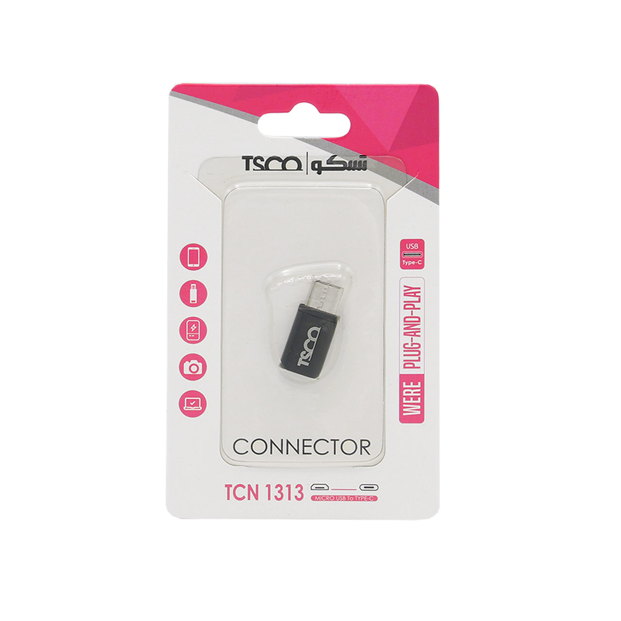 تبدیل micro usb به TSCO Type-C مدل TCN 1313