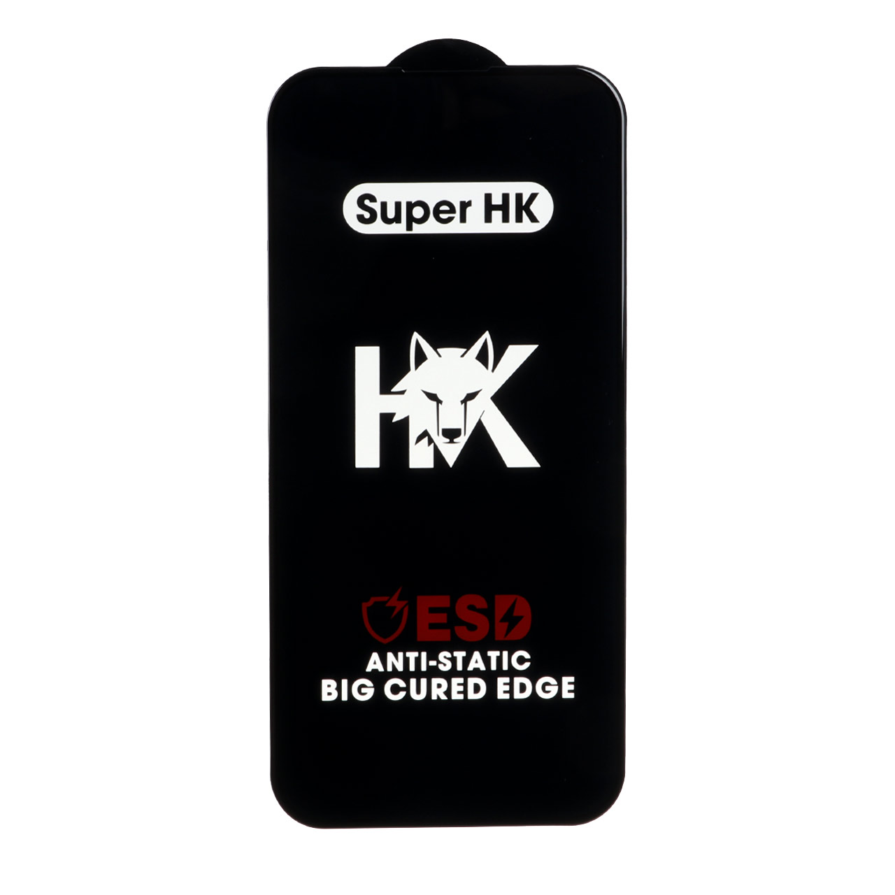 محافظ صفحه نمایش شیشه ای فول کاور Super HK مدل ESD Anti Static مناسب برای آیفون 15 پرو