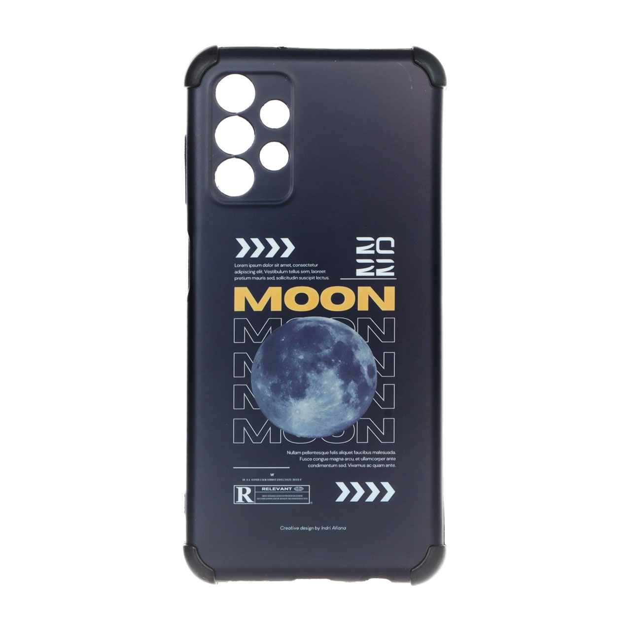 قاب طرح ماه و نوشته MOON بامپردار مناسب برای سامسونگ گلکسی A13 4G