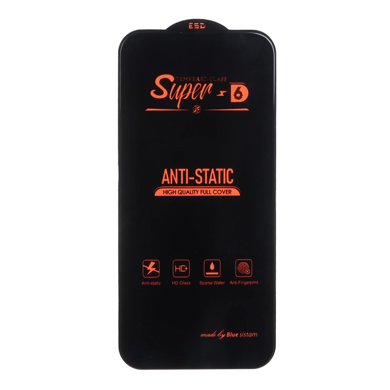 محافظ صفحه نمایش شیشه ای فول کاور Super D 6 - ESD مناسب برای آیفون 15 پرو مکس