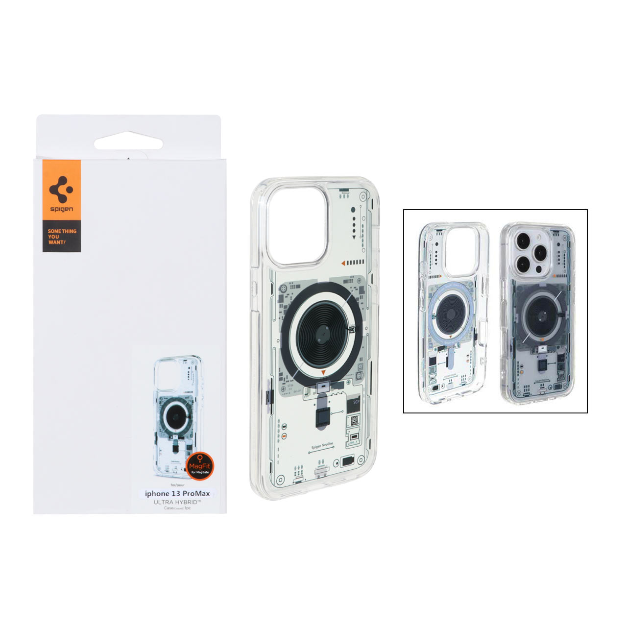 قاب طرح Neo One مگ سیف Spigen مناسب برای آیفون 13 پرو مکس