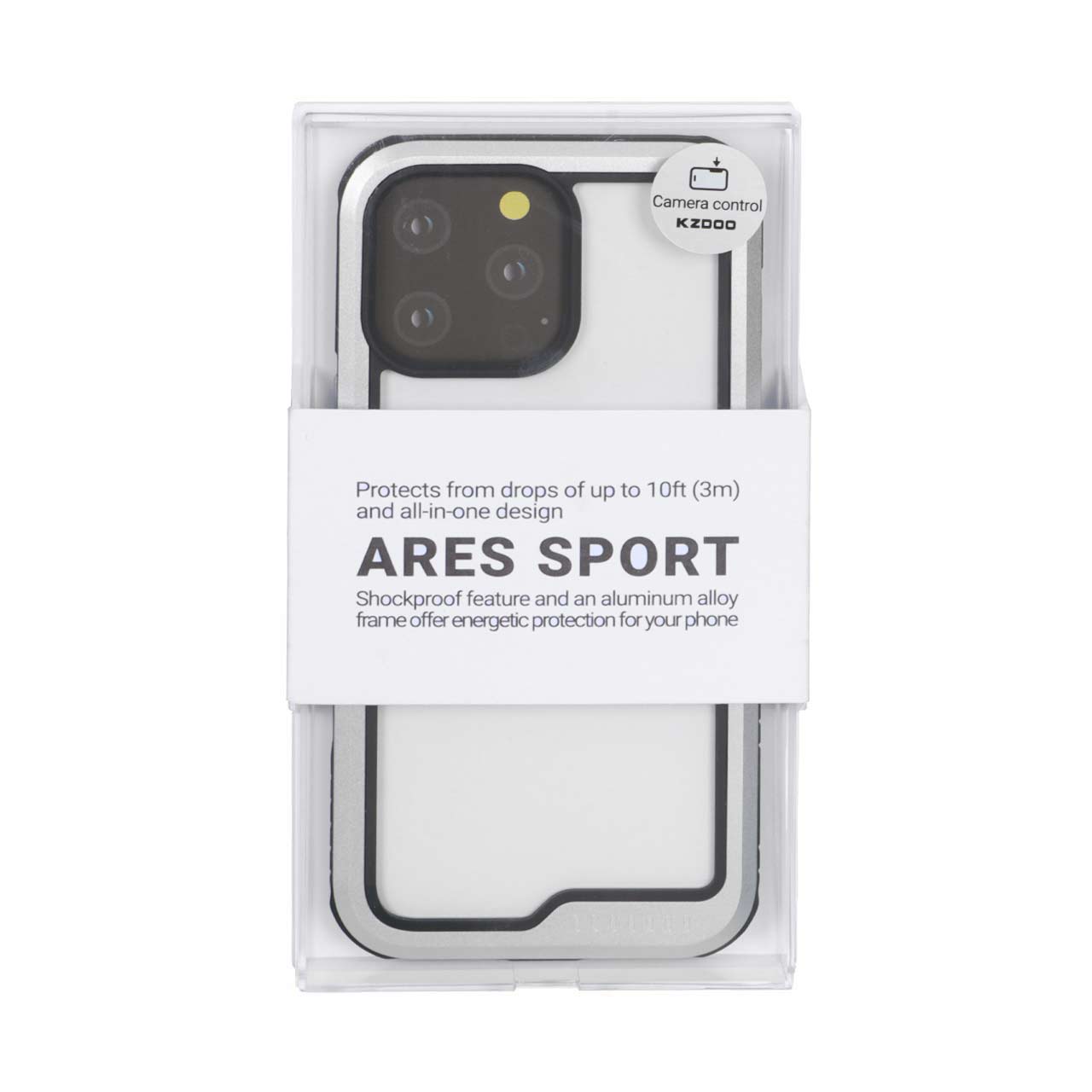 قاب Original KZDoo Ares Sport مدل Apple iPhone 16 Pro Max - نقره ای
