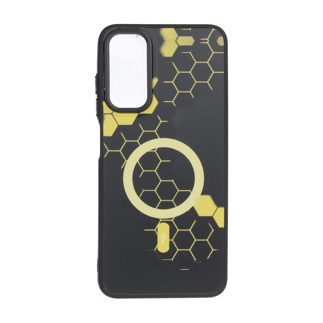 قاب طرح Hexagon مگ سیف زرد مناسب برای سامسونگ گلکسی A05s